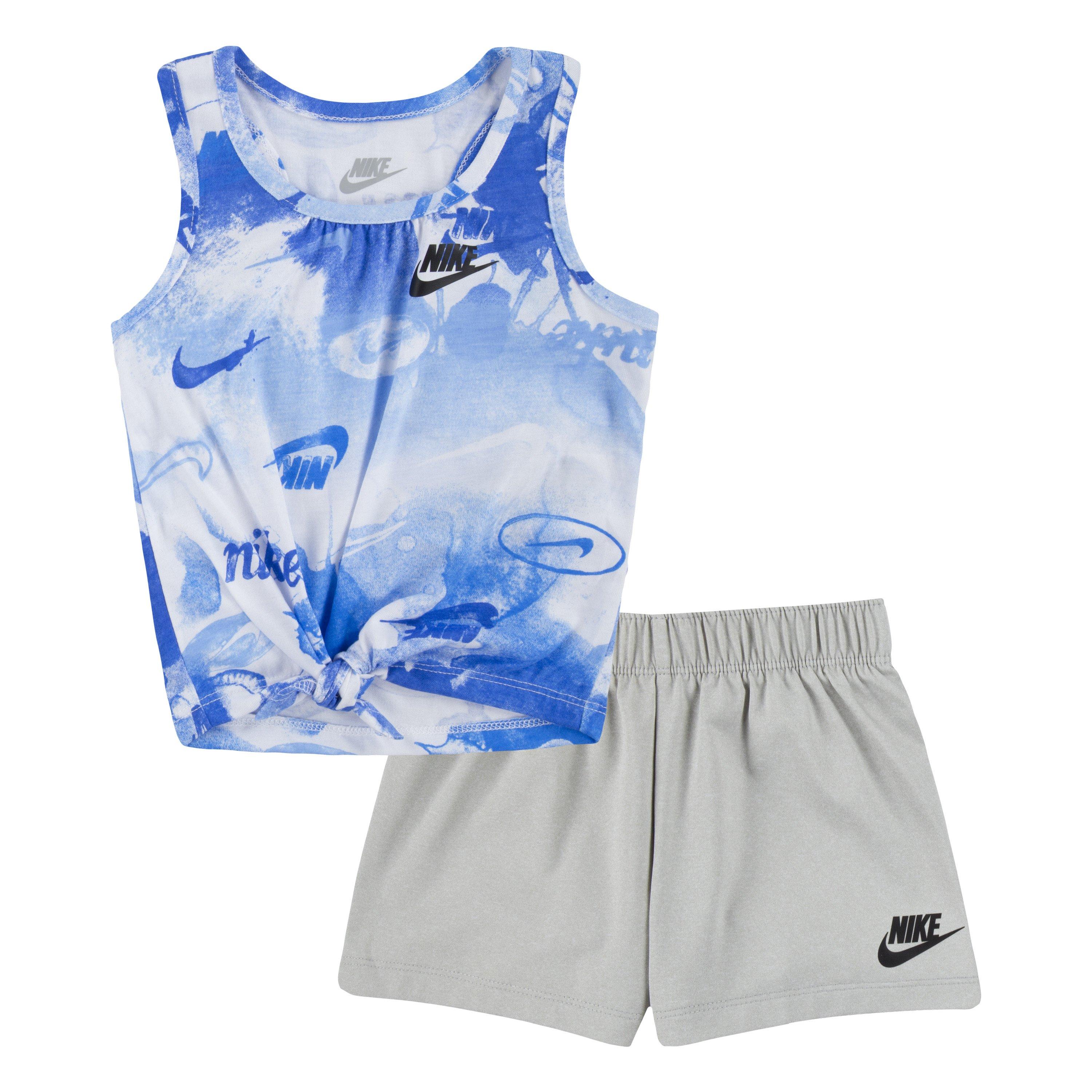 Grey Heather - Nike - Summer Jersey Shorts Set Babies - 1
