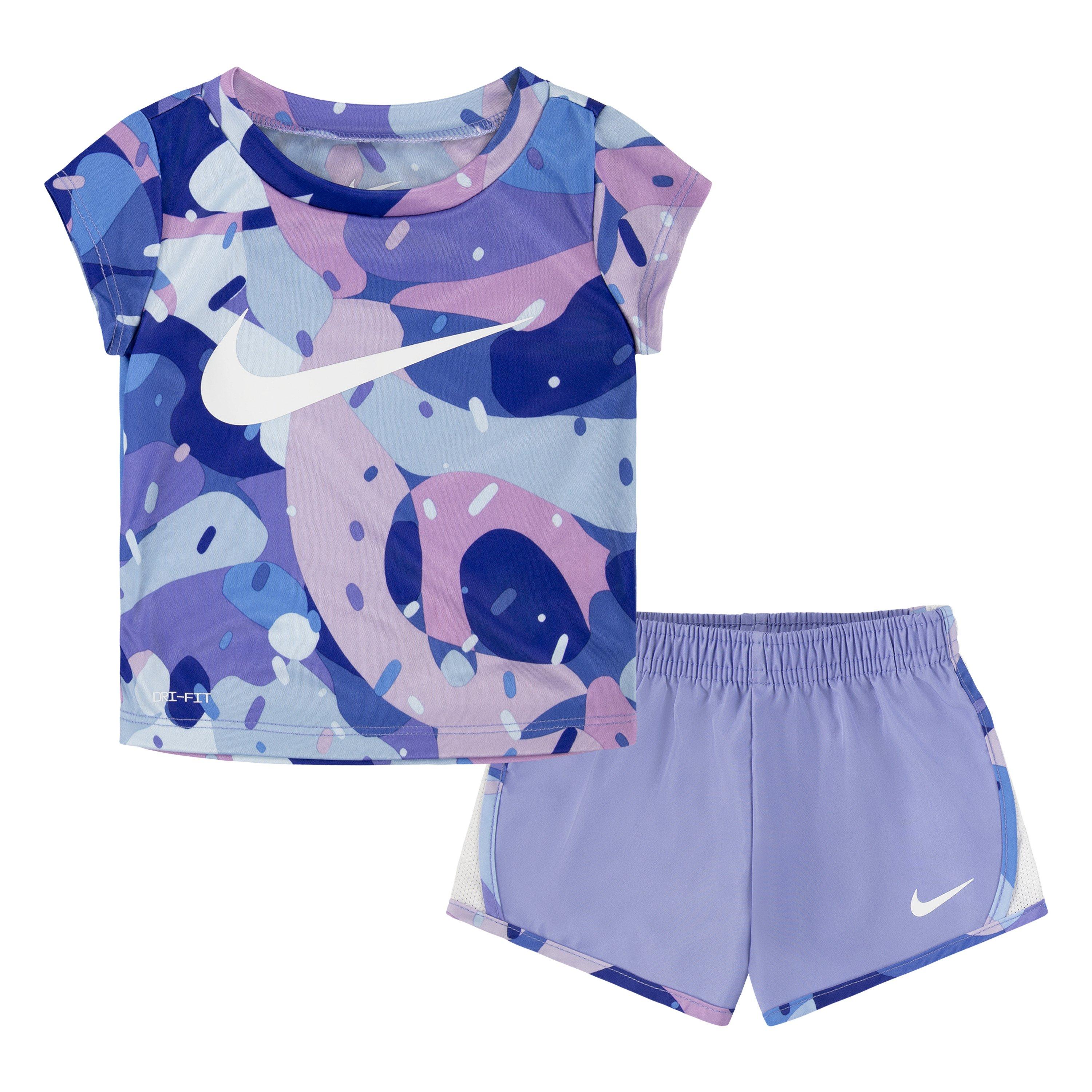 Nike Printed Top and Shorts Set Babies Top und Kurz Sets Sports Direct