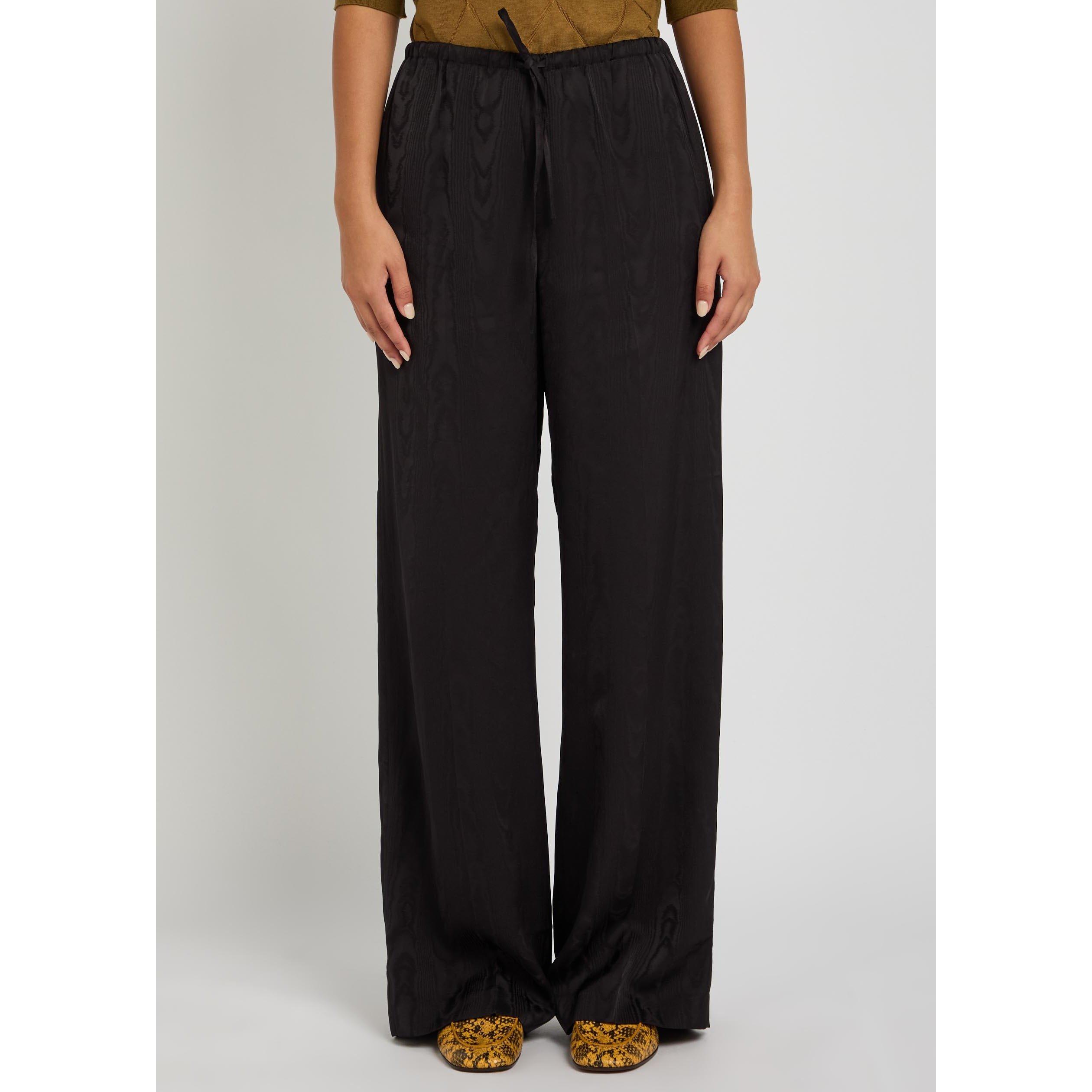 BLACK - Dries Van Noten - 01040-PUVIS LONG 4024 W.W.PANT - 2