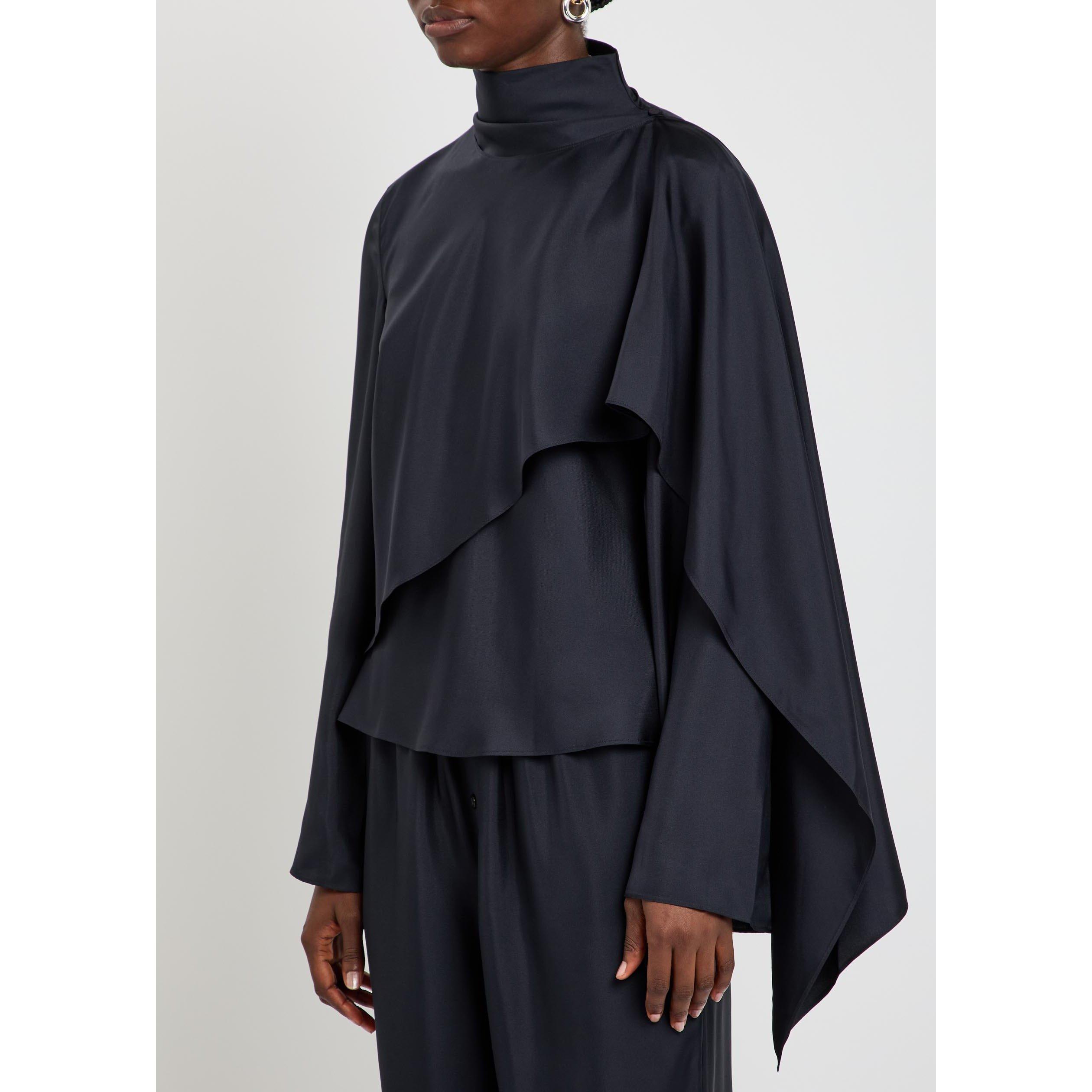 BLACK - Rohe - Women's Foulard Silk Blouse - 2