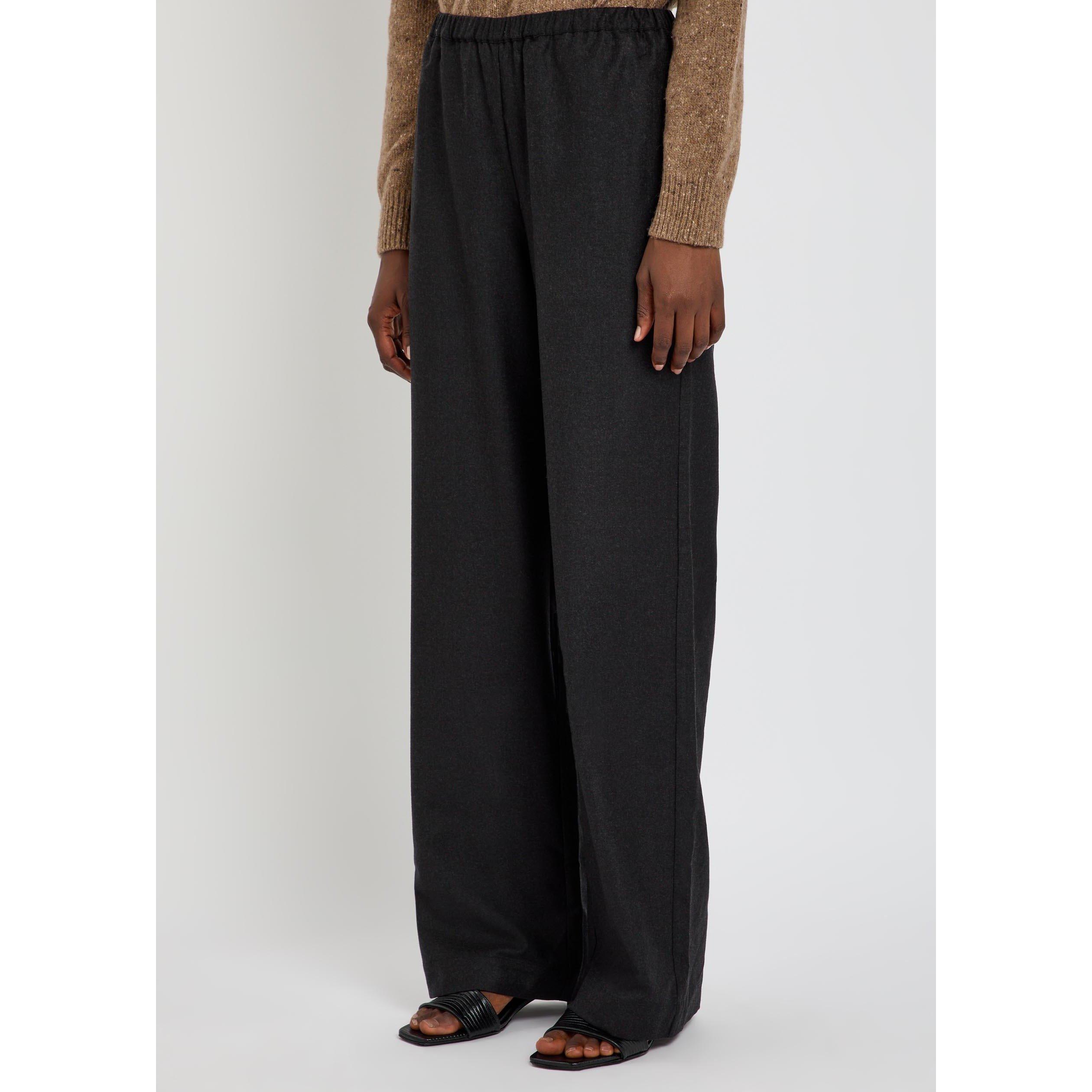 BLACK - Rohe - Women's Wool Relaxed-Fit Straight Leg Trousers - 2