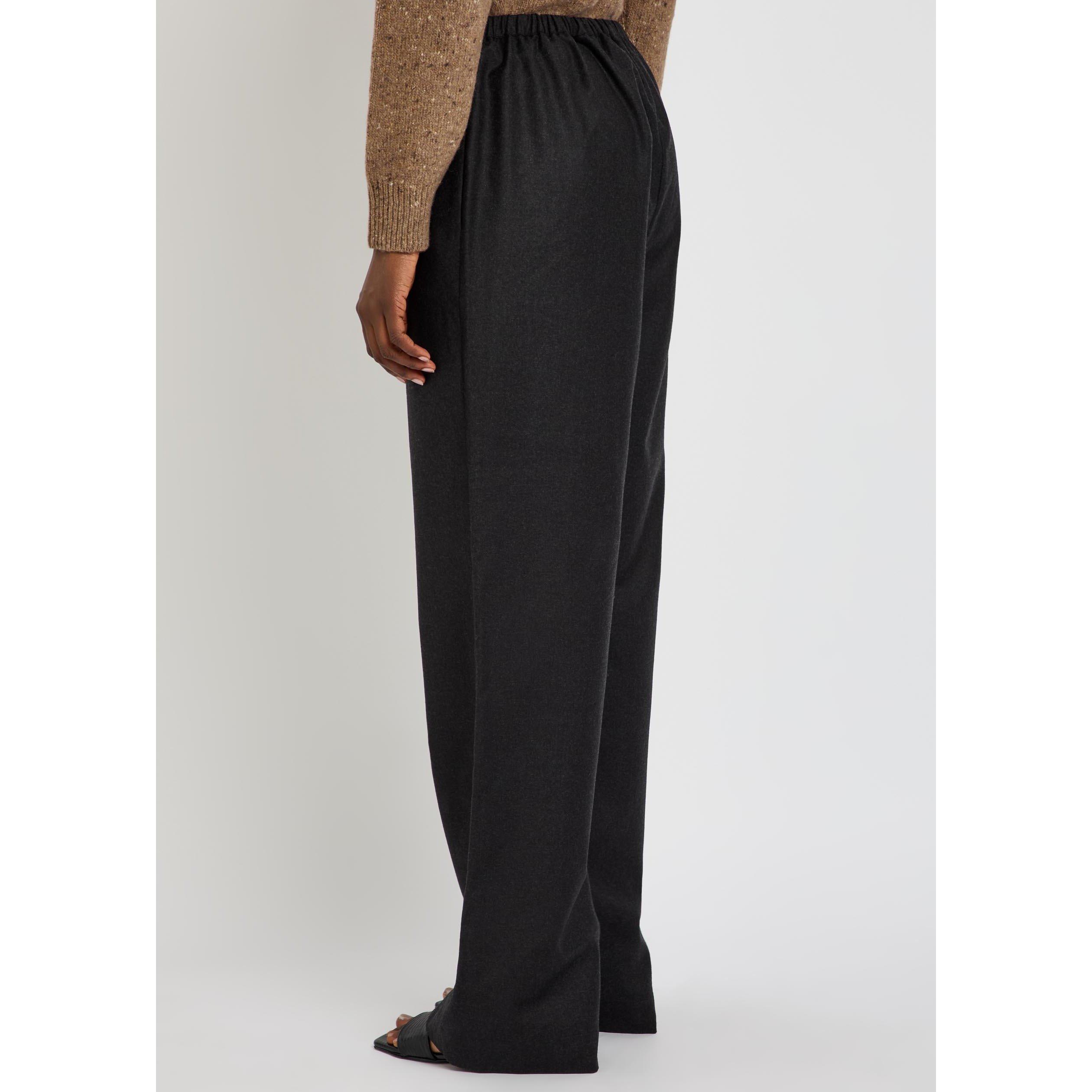 BLACK - Rohe - Women's Wool Relaxed-Fit Straight Leg Trousers - 3