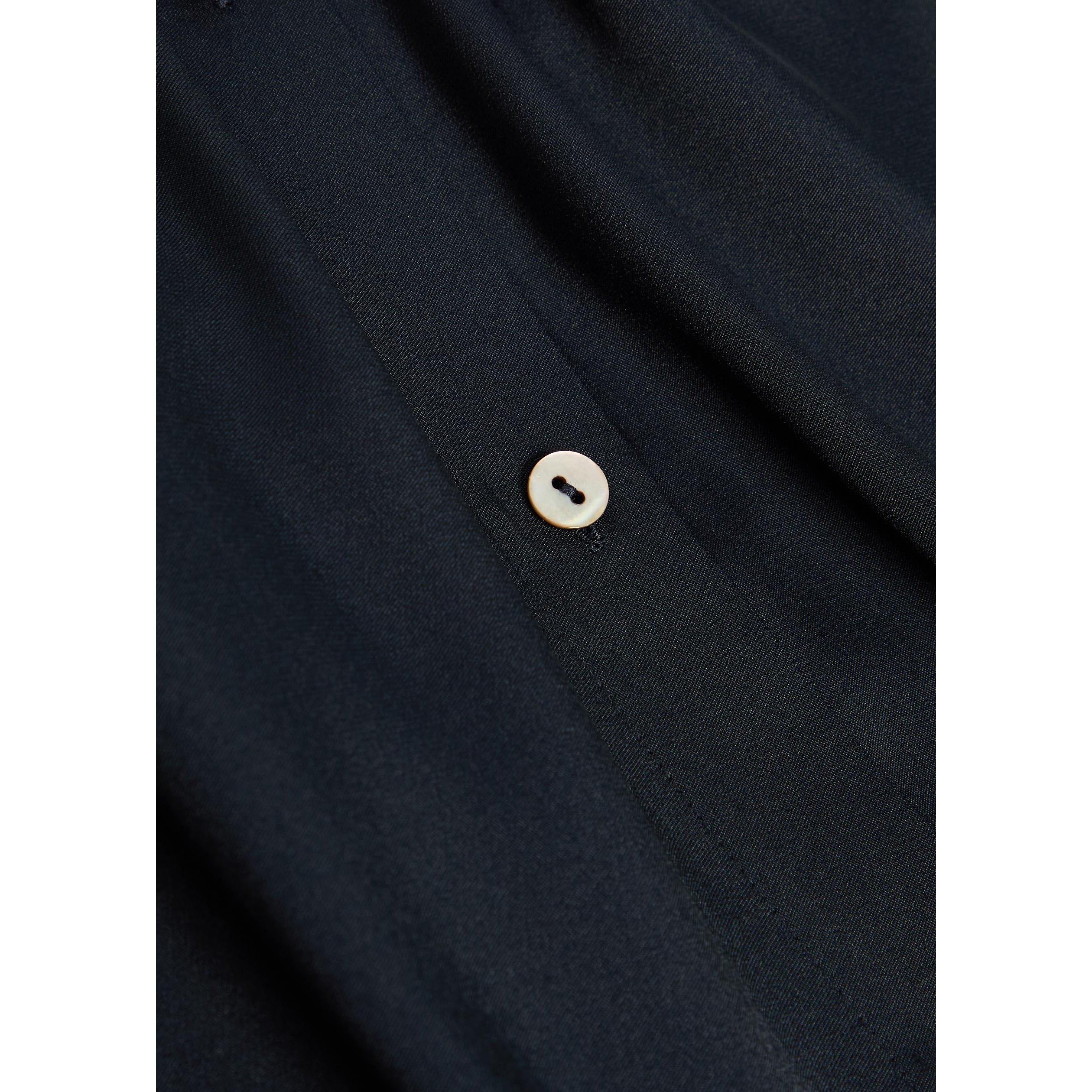 NAVY - Vince - Women's Silk Long-Sleeve Slim-Fit Blouse - 4