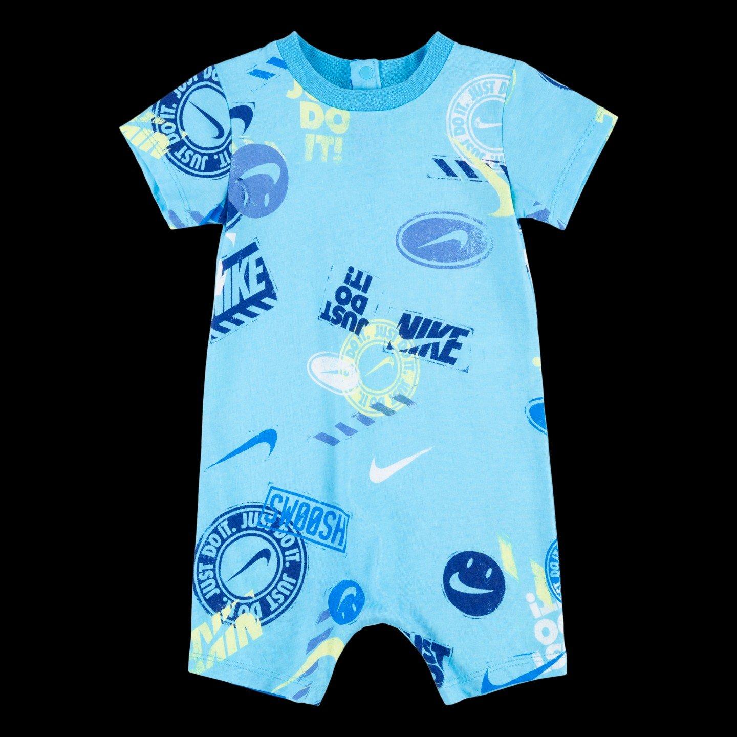 Baltic Blue - Nike - Logo Romper Babies - 1