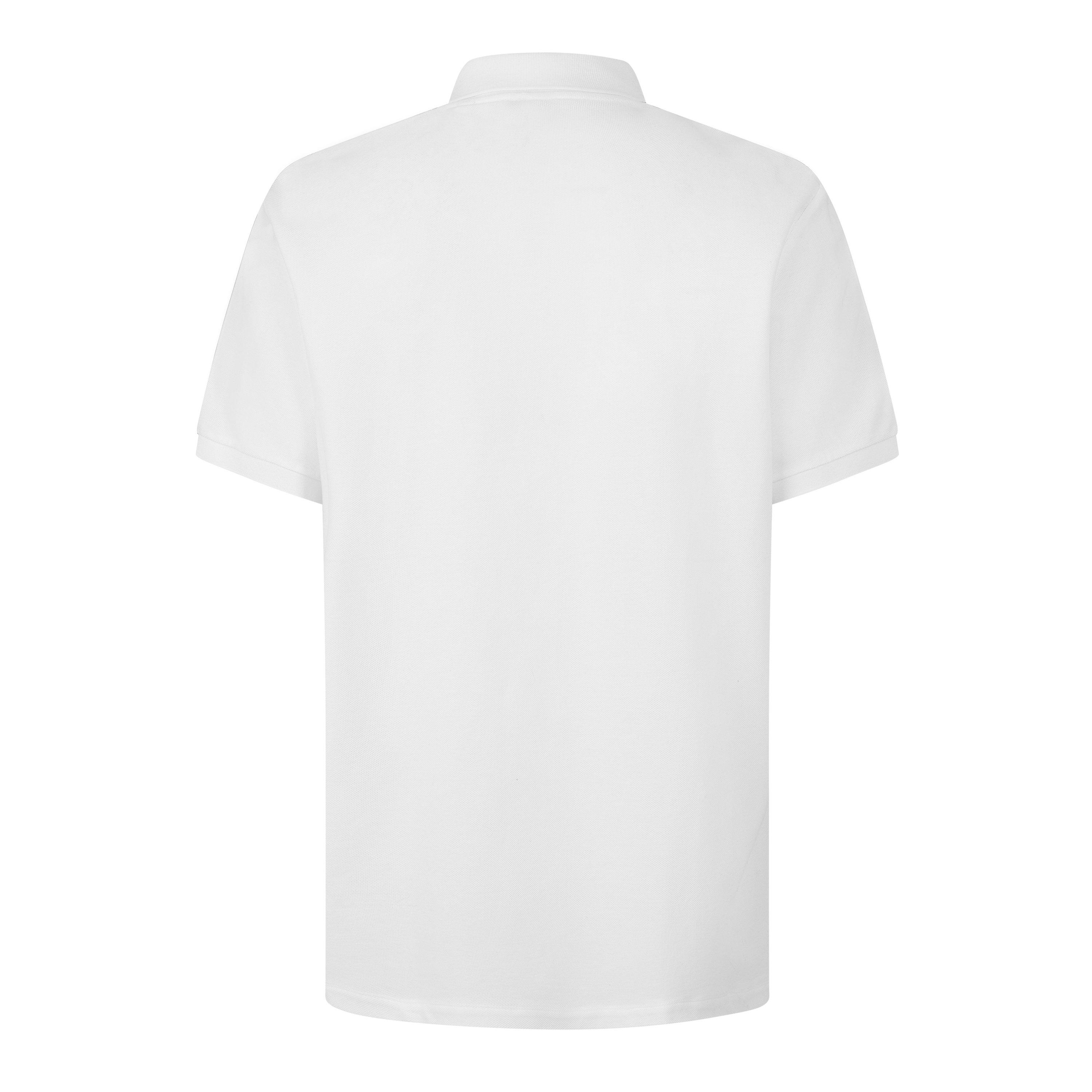 WHITE - Burberry - Men's Logo Strip Panel Polo Shirt - 2