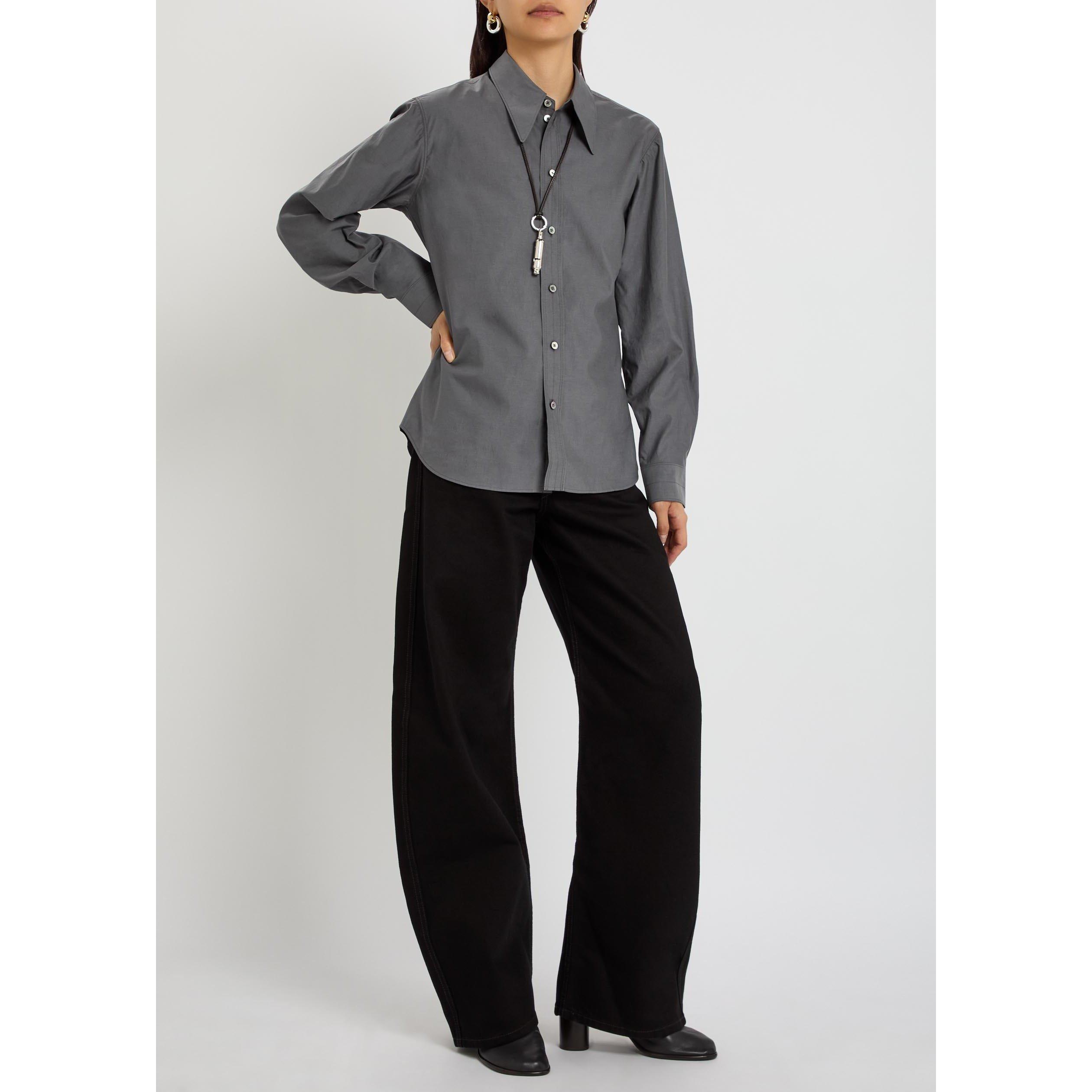 STEEL - Lemaire - POINTED COLLAR SHIRT - 5