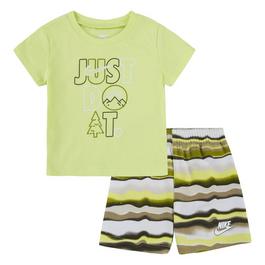 Nike All Over Print T Shirt and Shorts Set Infants