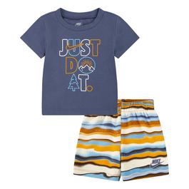 Nike All Over Print T Shirt and Shorts Set Infants