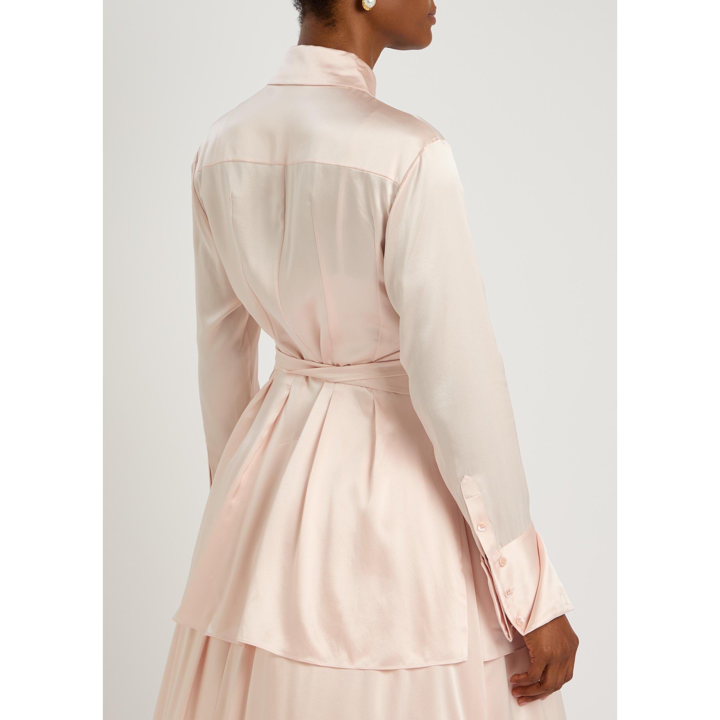 LIGHT PINK - Patrick McDowell - HONOR SHIRT WITH EMBROIDERED T - 3