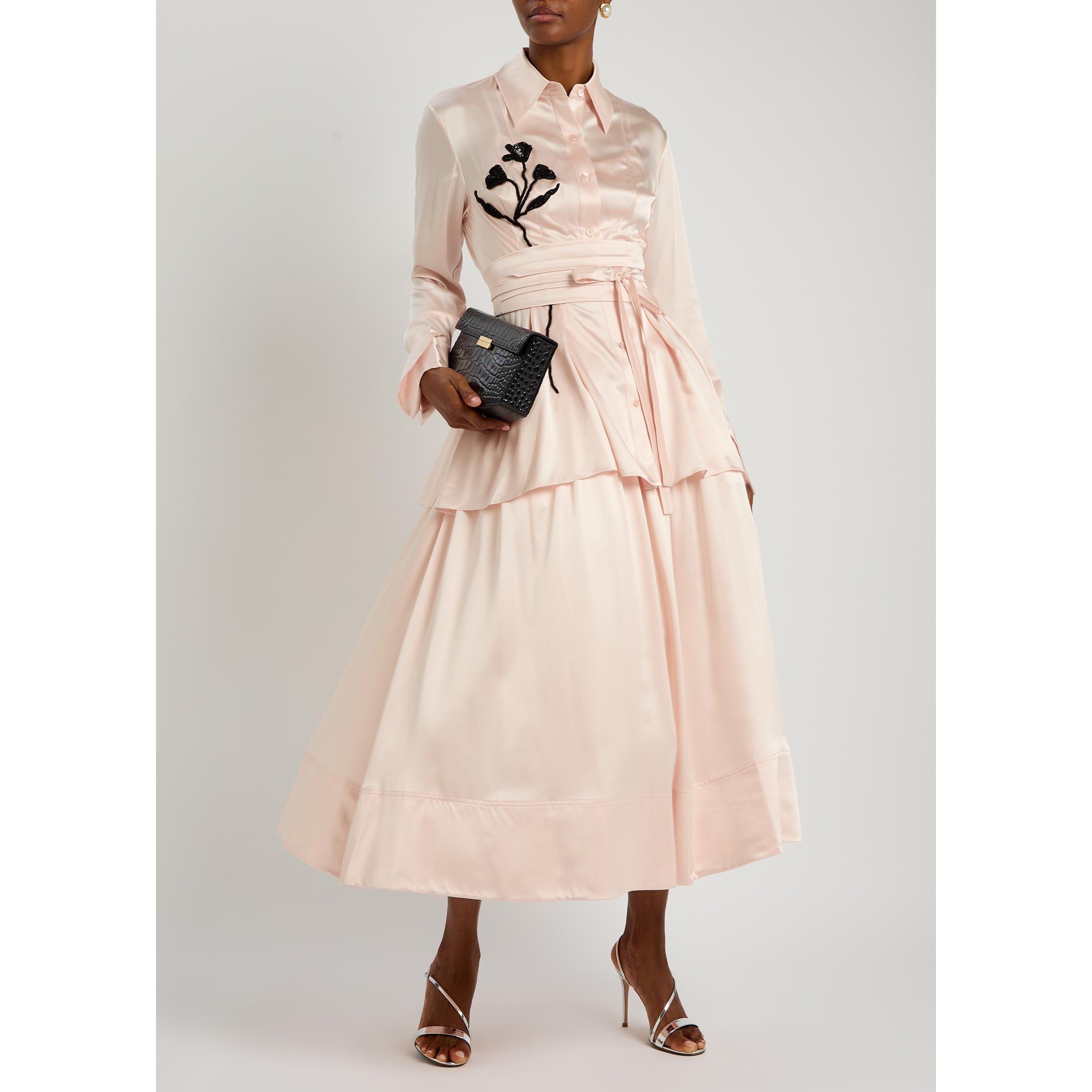 LIGHT PINK - Patrick McDowell - HONOR SHIRT WITH EMBROIDERED T - 5