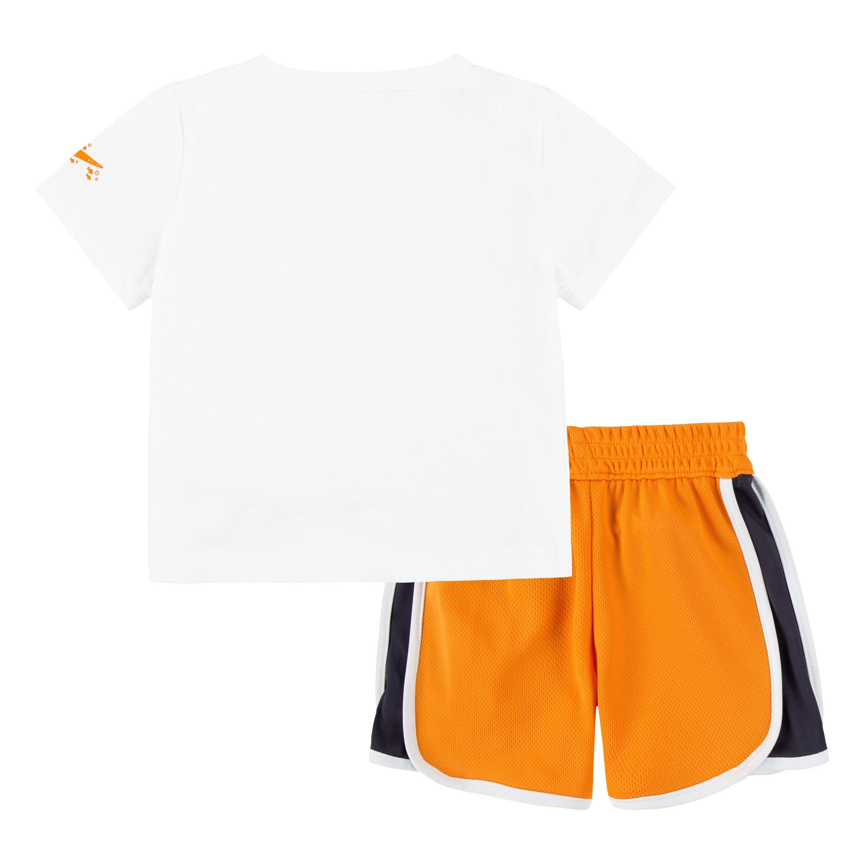 Živahna narančasta - Nike - Top and Short Set Babies - 2