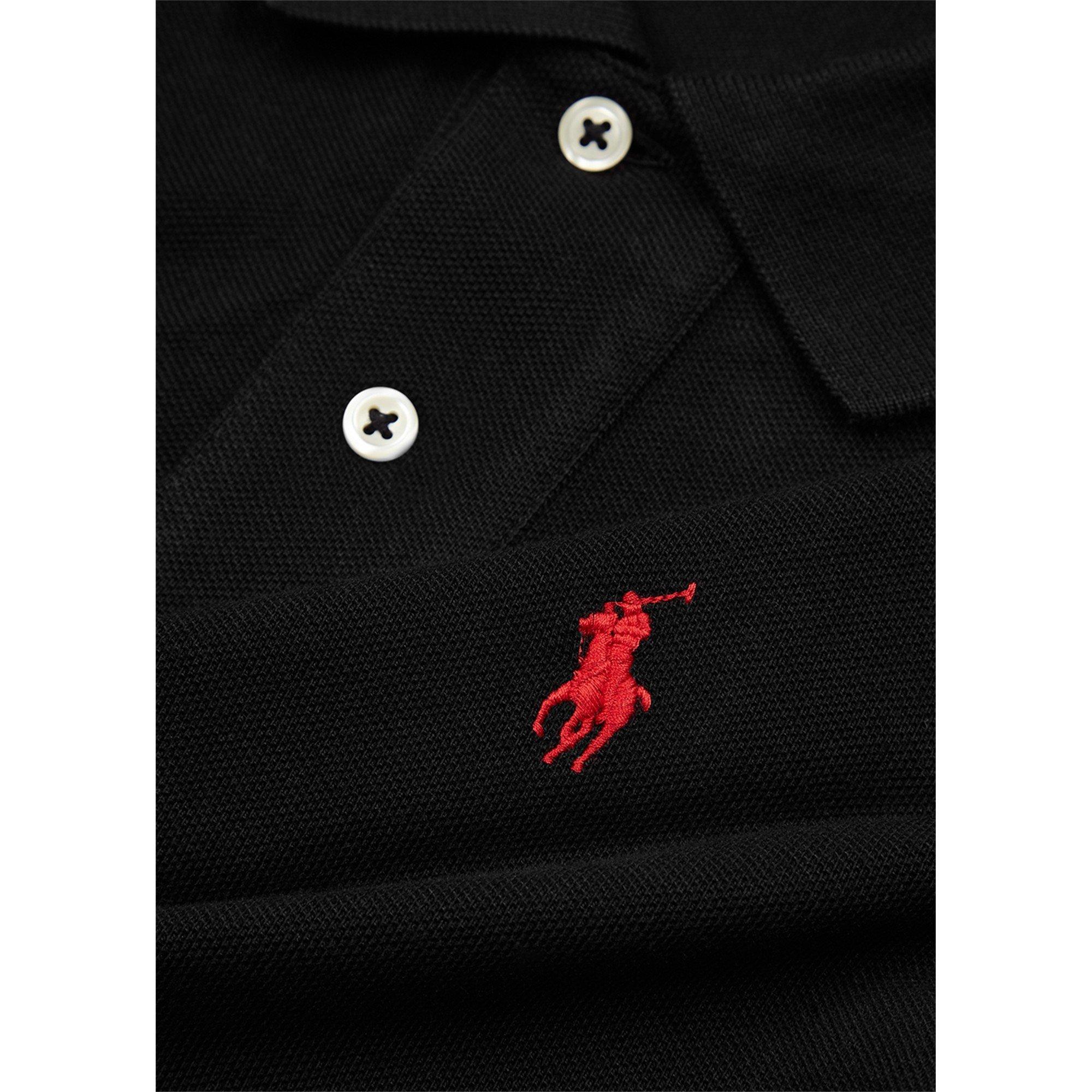 BLACK - Polo Ralph Lauren - Men's Cotton Slim-Fit Polo Shirt - 4