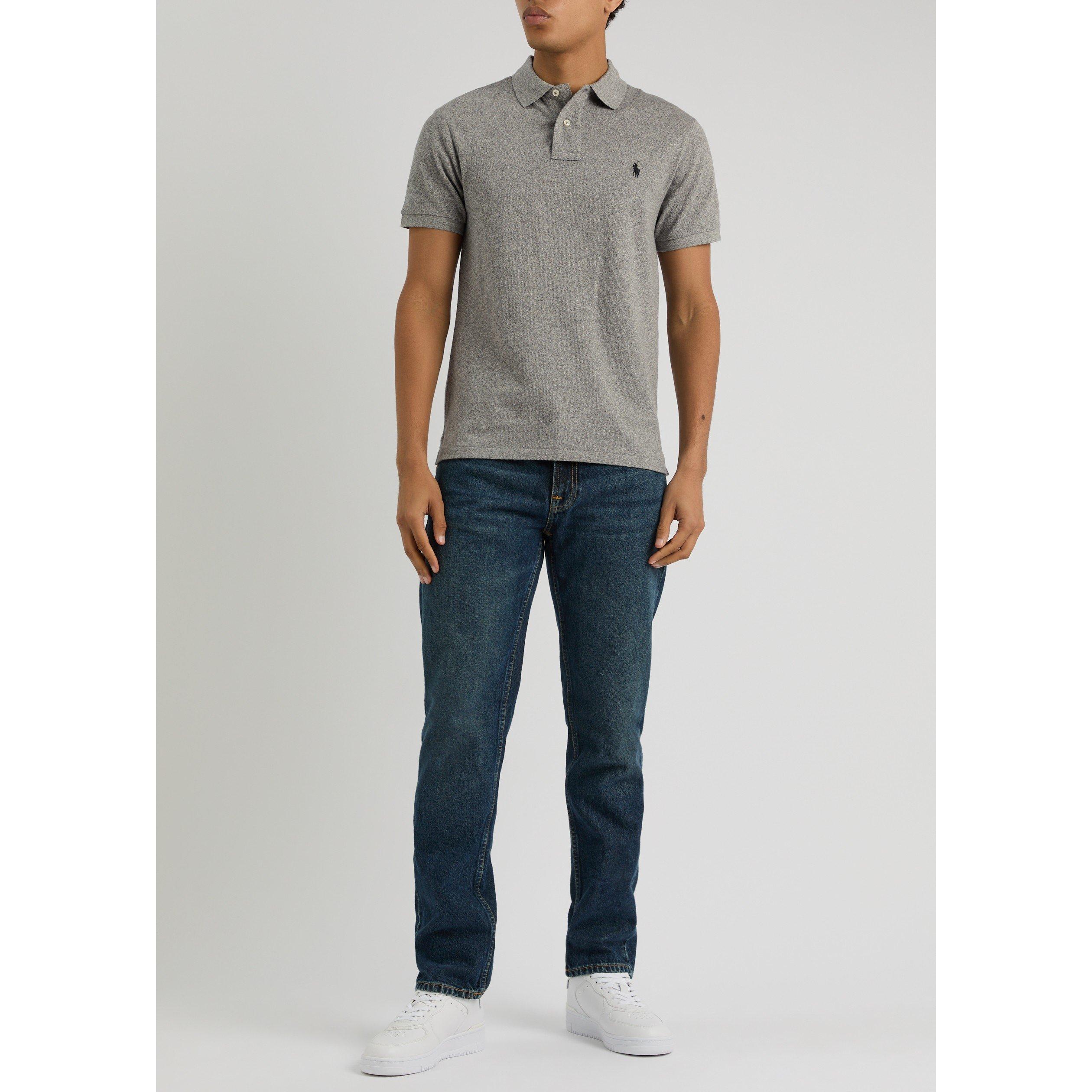 GREY - Polo Ralph Lauren - Men's Cotton Slim-Fit Short-Sleeve Polo - 5