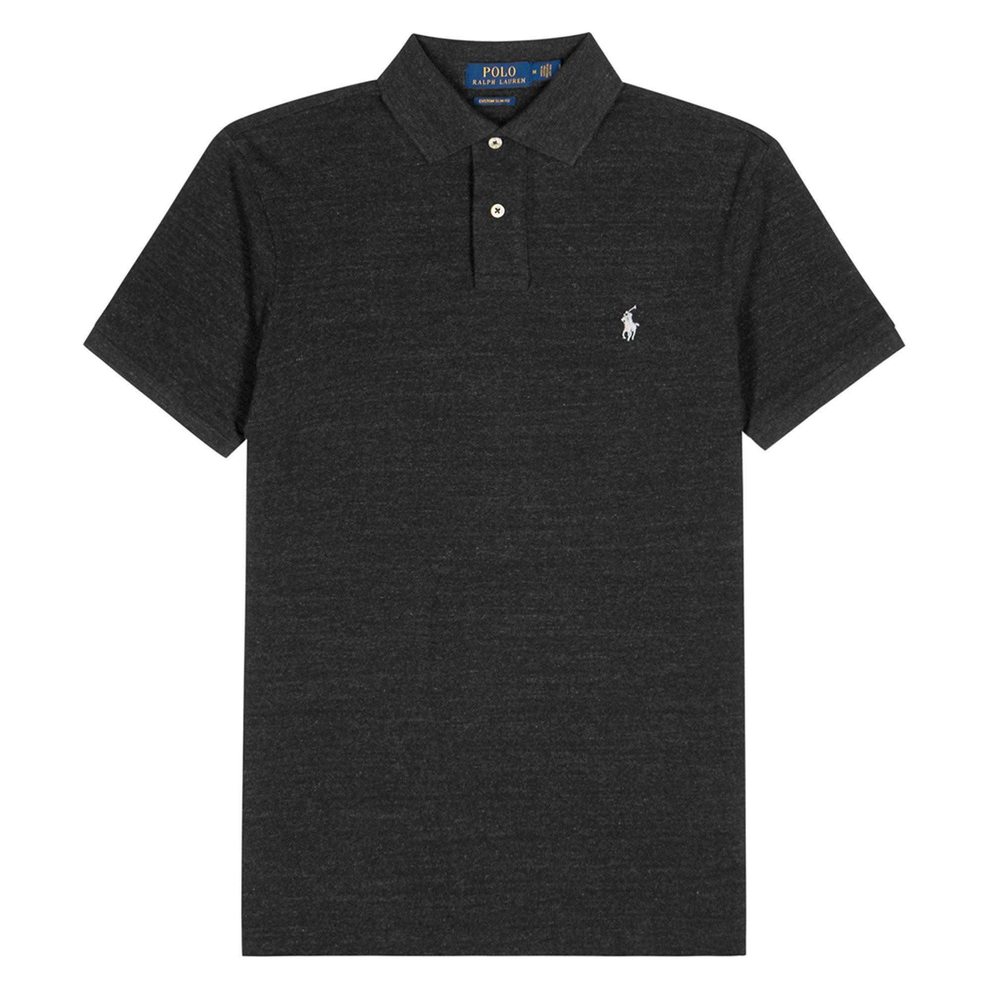 DARK GREY - Polo Ralph Lauren - PRL POLO BASIC MESH SLIM