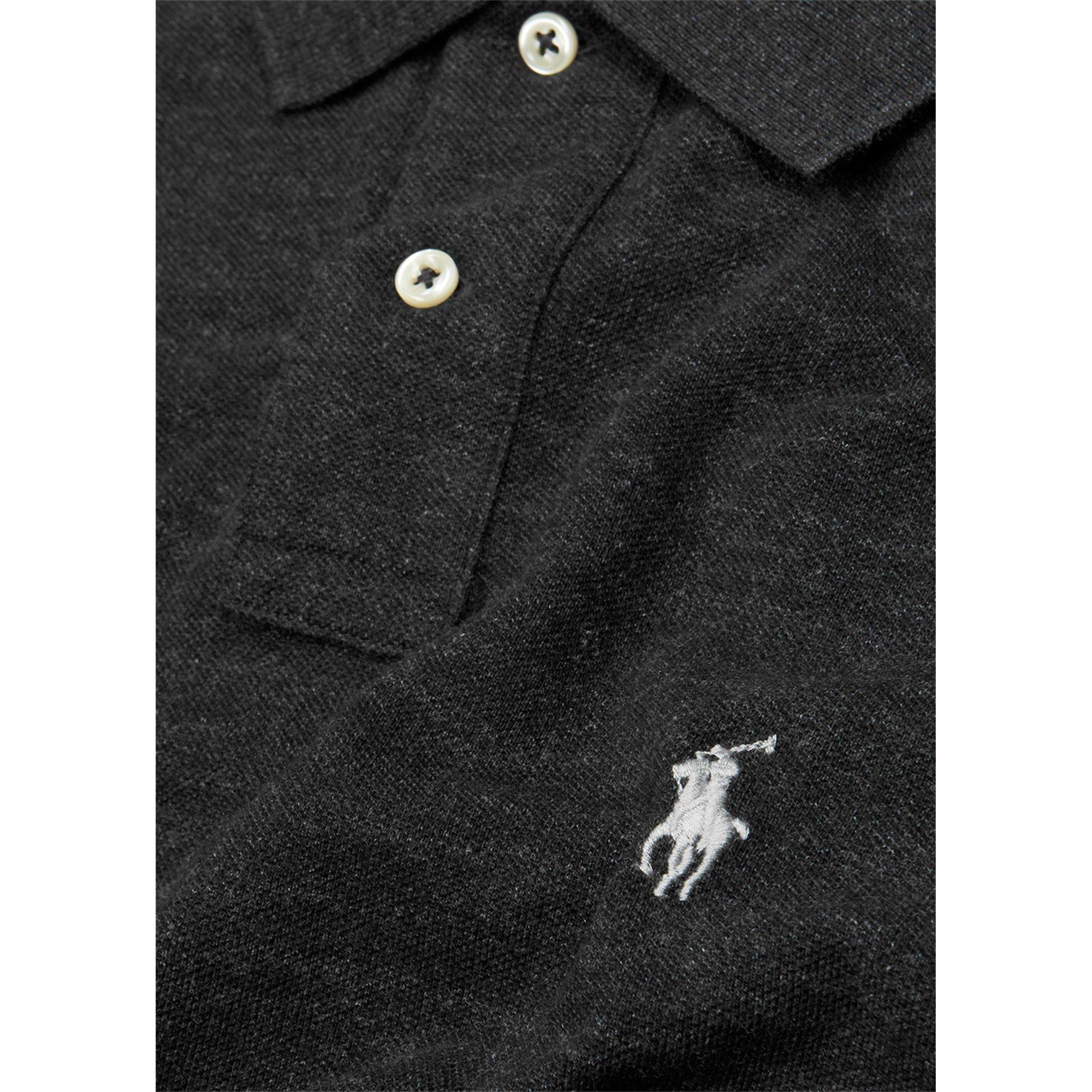 DARK GREY - Polo Ralph Lauren - Men's Cotton Slim-Fit Short-Sleeve Polo - 4