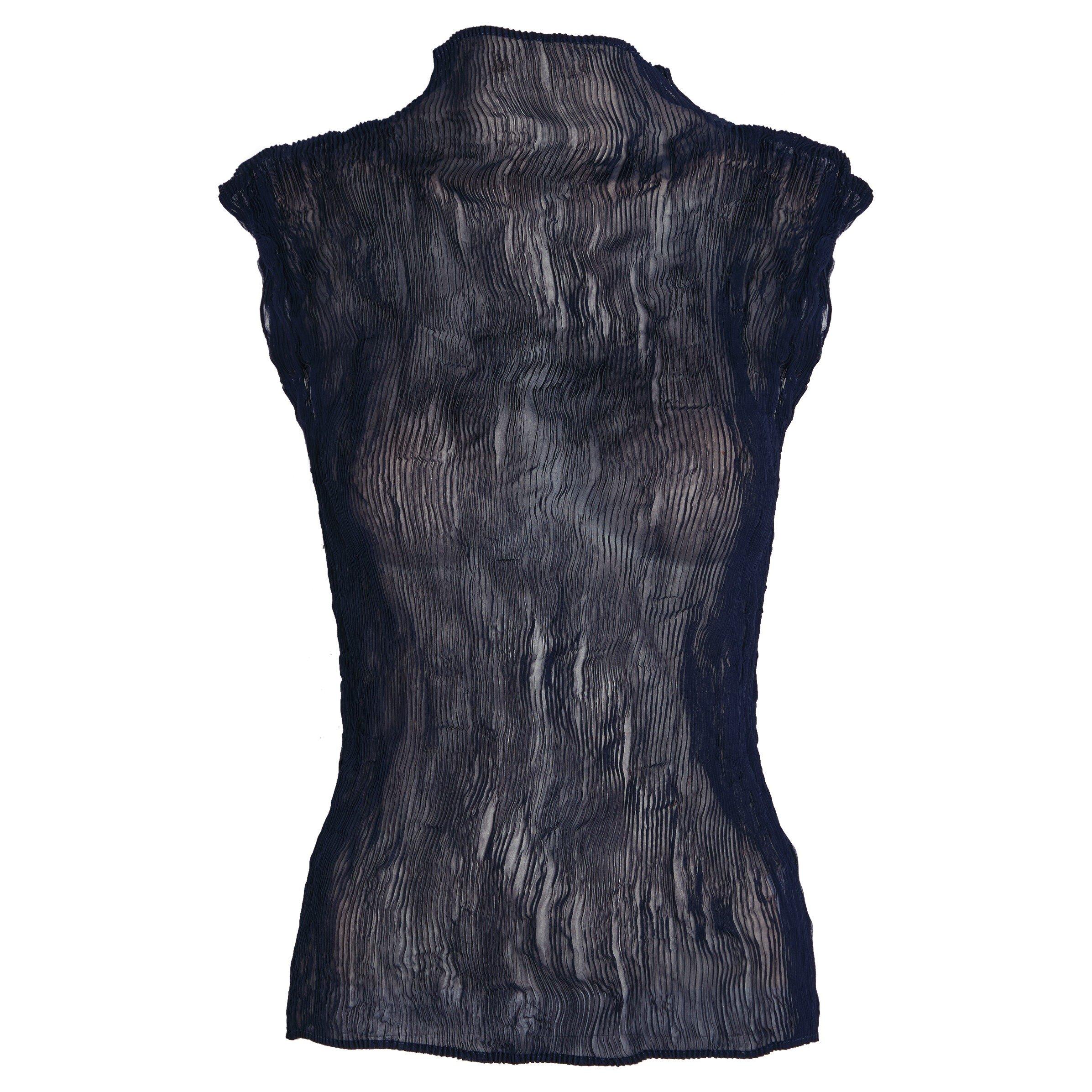 NAVY - Issey Miyake - CHIFFON TWIST 1 SHIRT