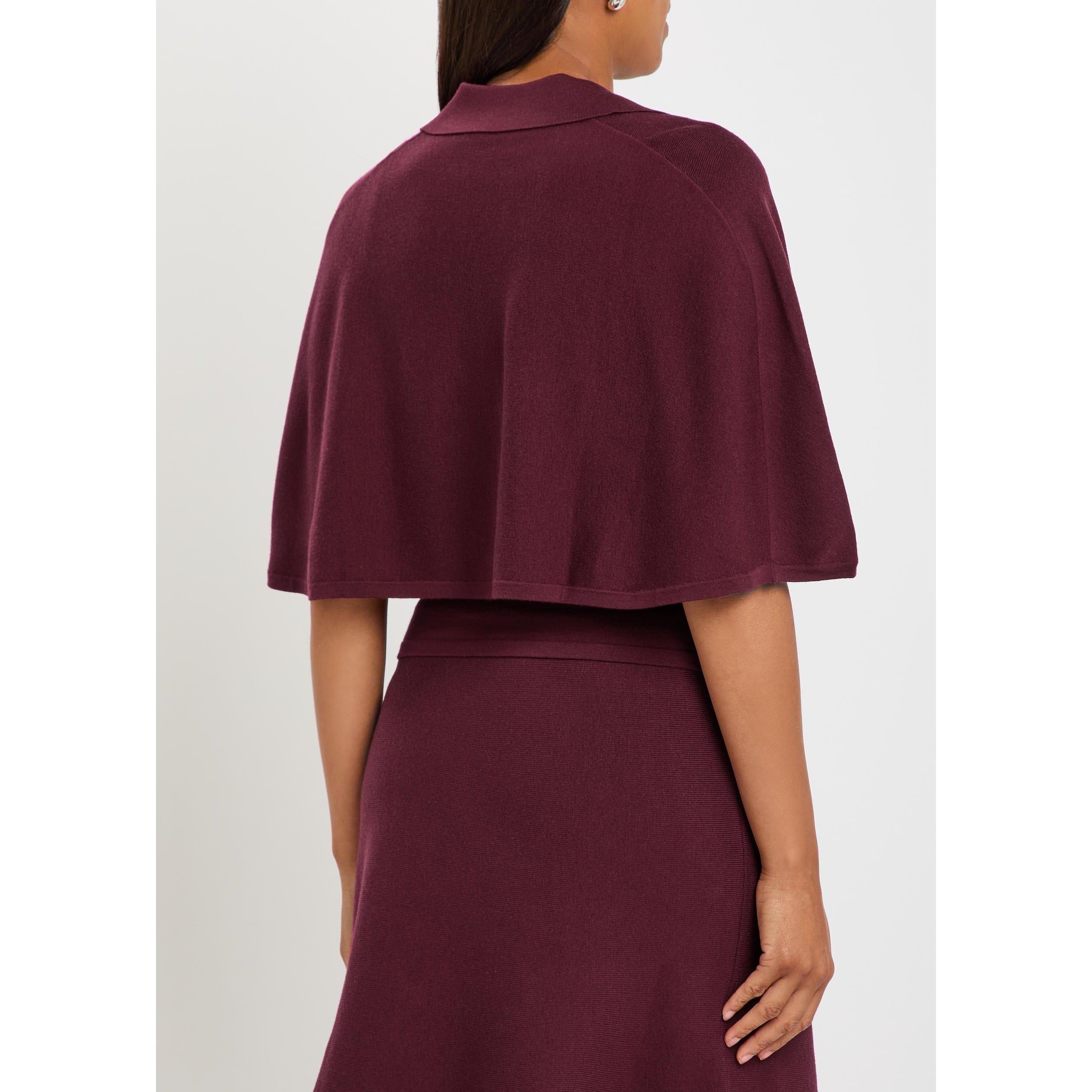 PURPLE - Jonathan Simkhai - Women's Vinna Wool Slim-Fit Polo Shirt - 3