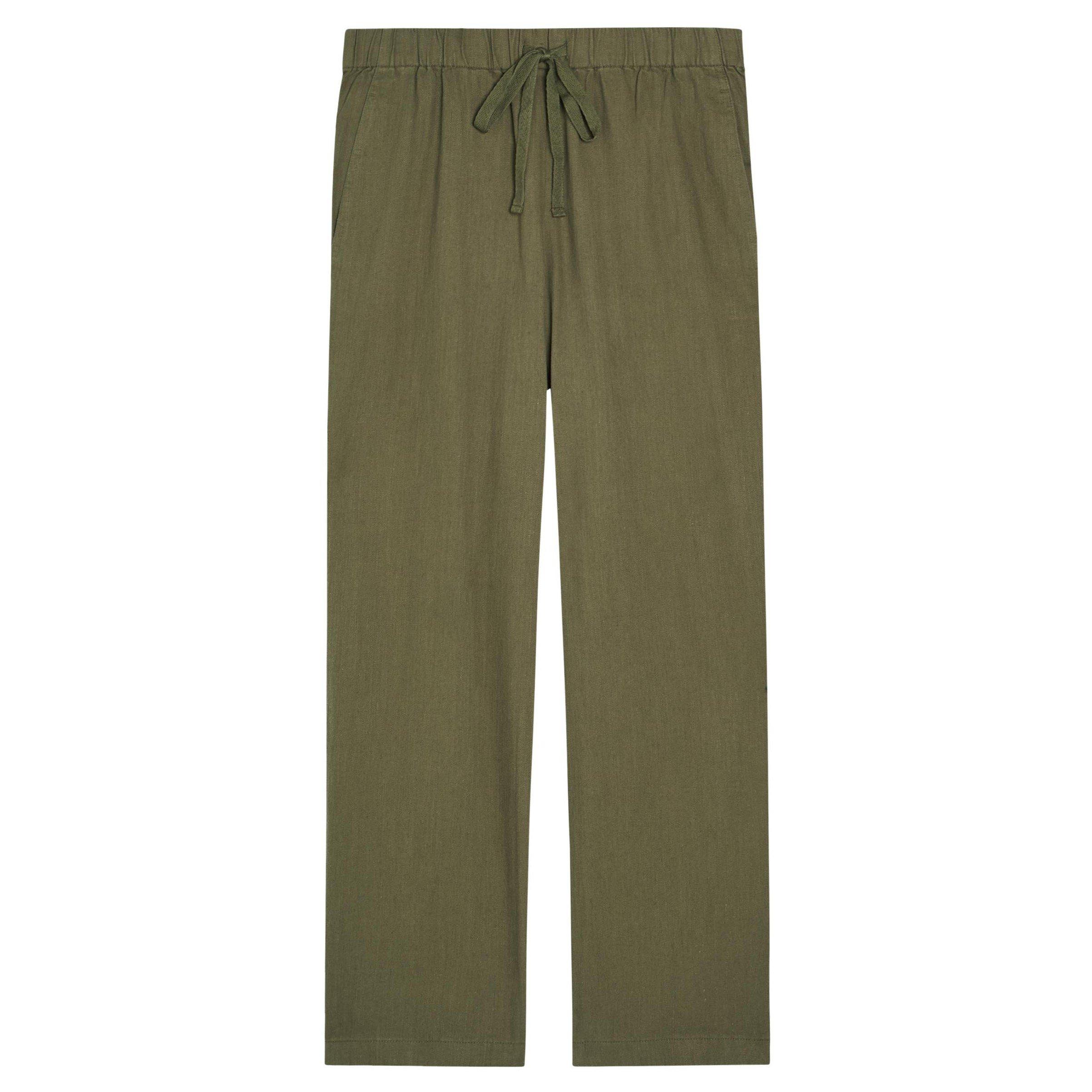 OLIVE - Eileen Fisher - TR STRAIGHT F/L TROUSERS