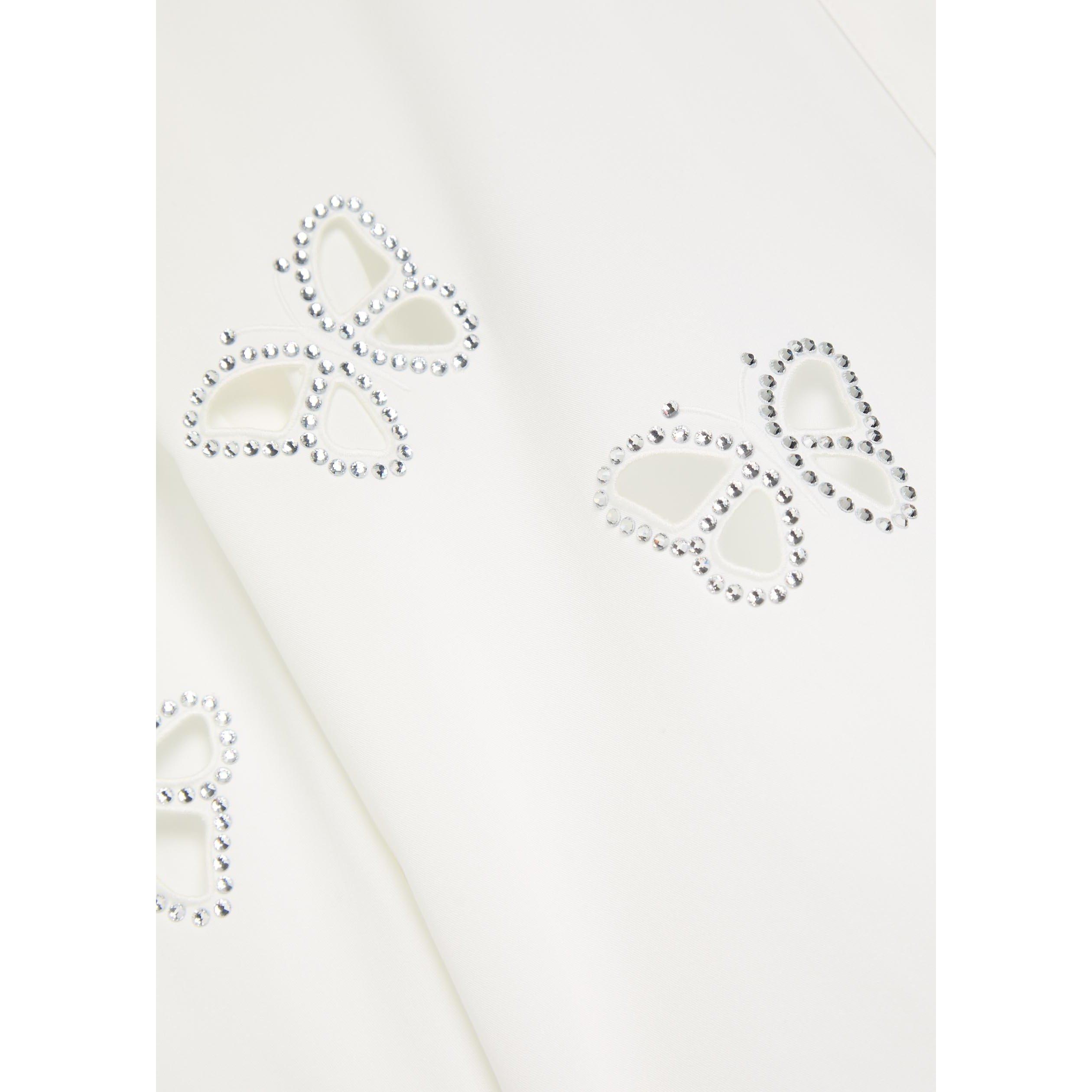WHITE AND OTHER - Alice And Olivia - SB Finely Embell Buttondown - 4