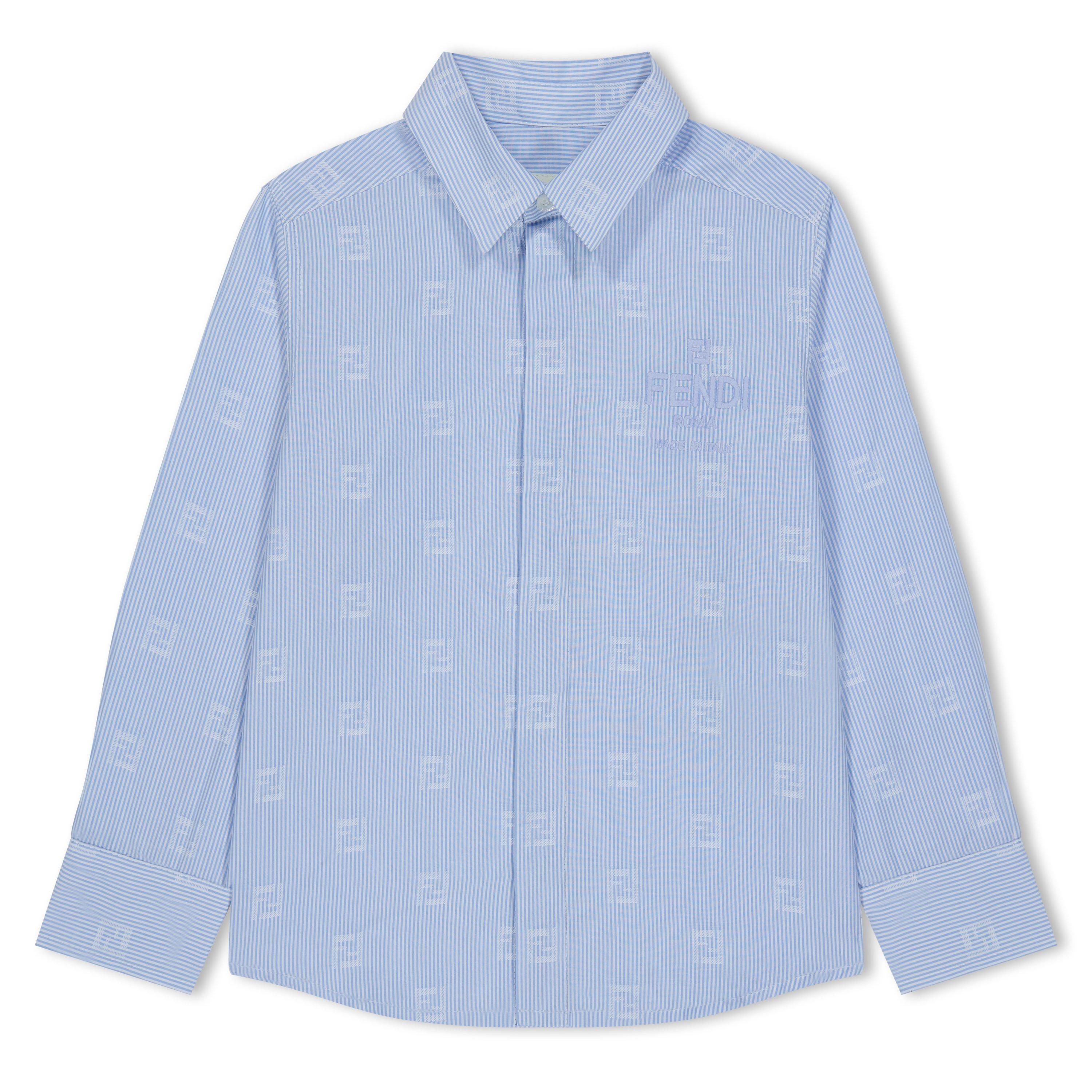 Fendi Embroidered Ff Shirt Juniors - Casper F11H1 - Size 10Y