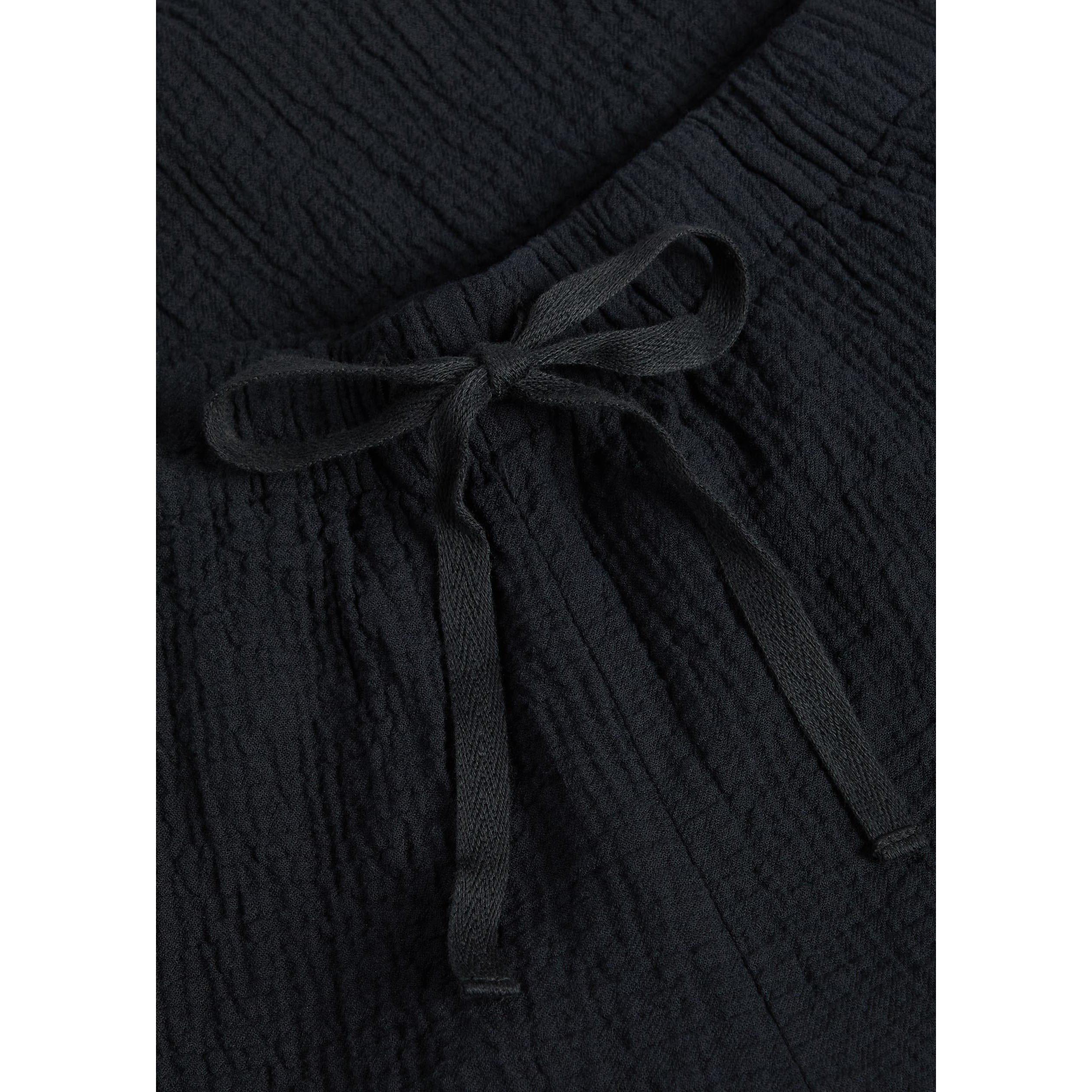 BLACK - Eileen Fisher - Women's Cotton Straight Leg Trousers - 4