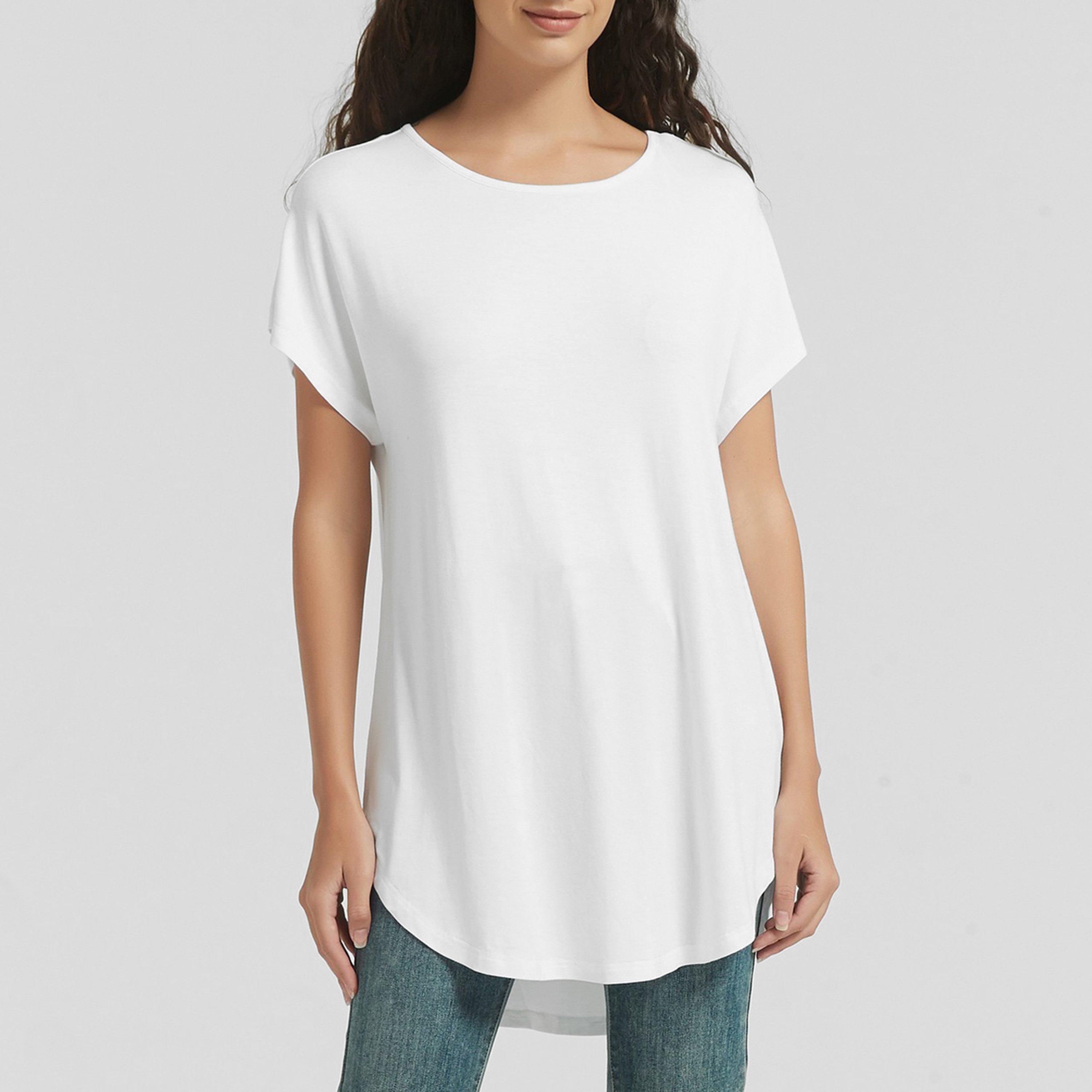 Bijela - Be You - You Longline Viscose Tee - 1