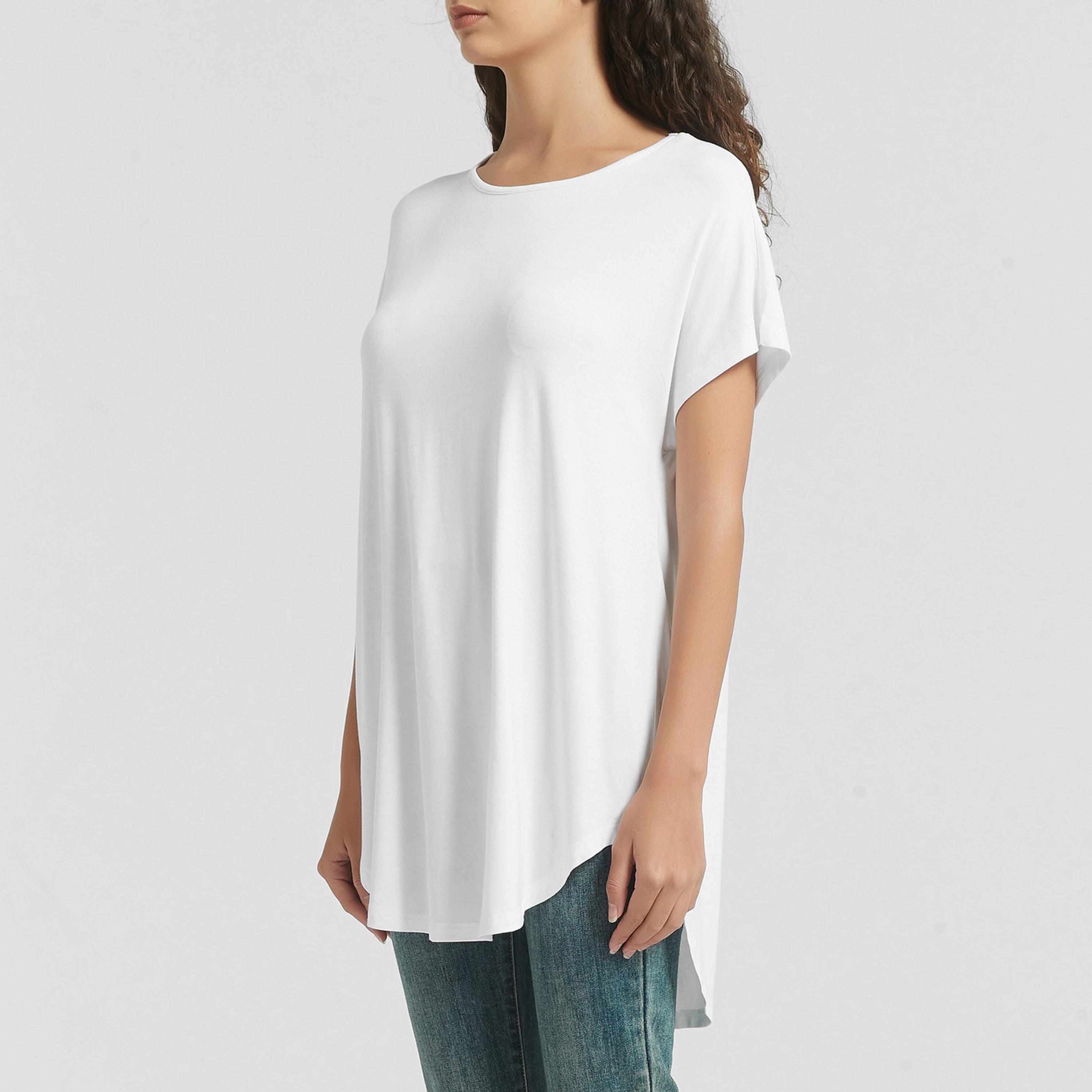 Bijela - Be You - You Longline Viscose Tee - 2