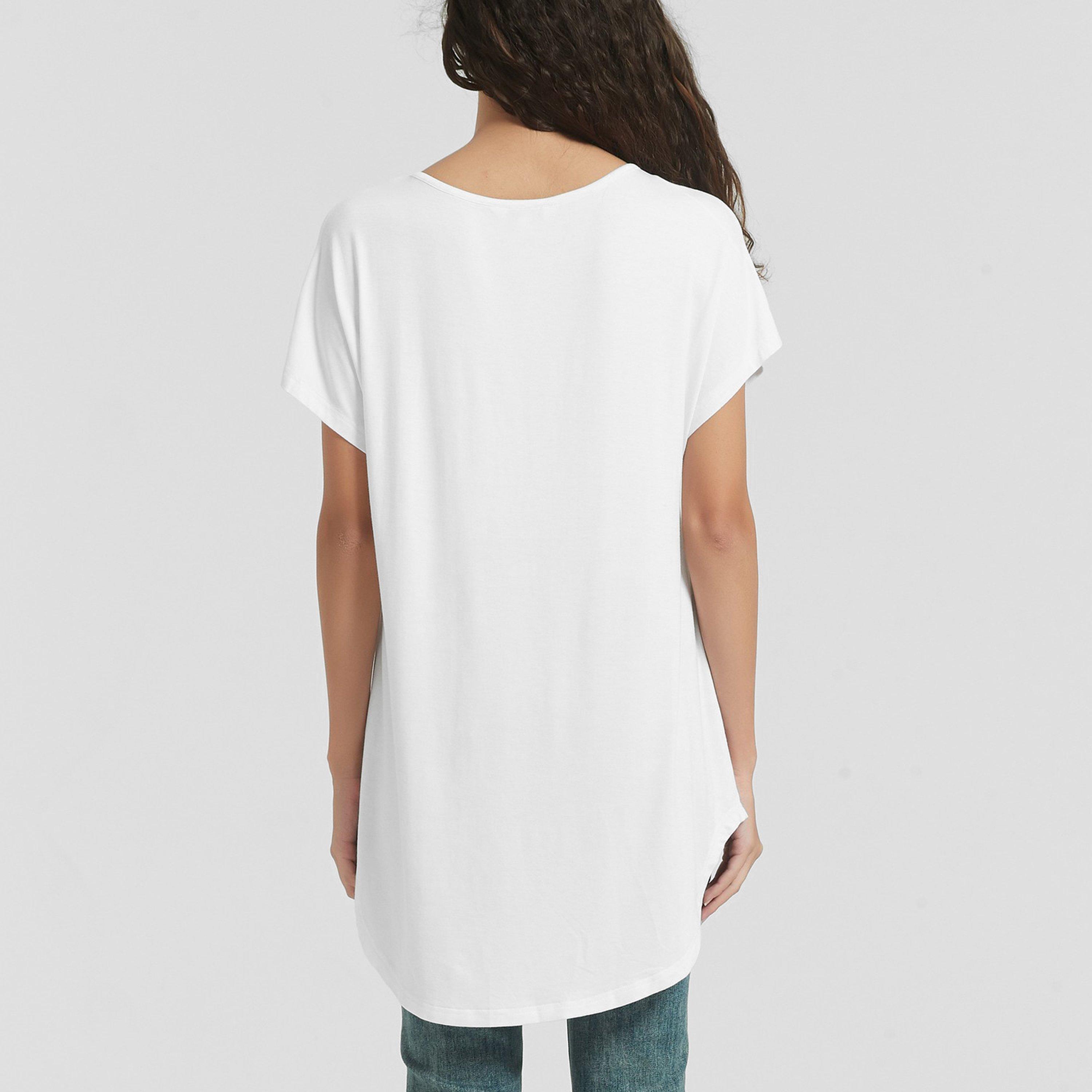 Bijela - Be You - You Longline Viscose Tee - 3