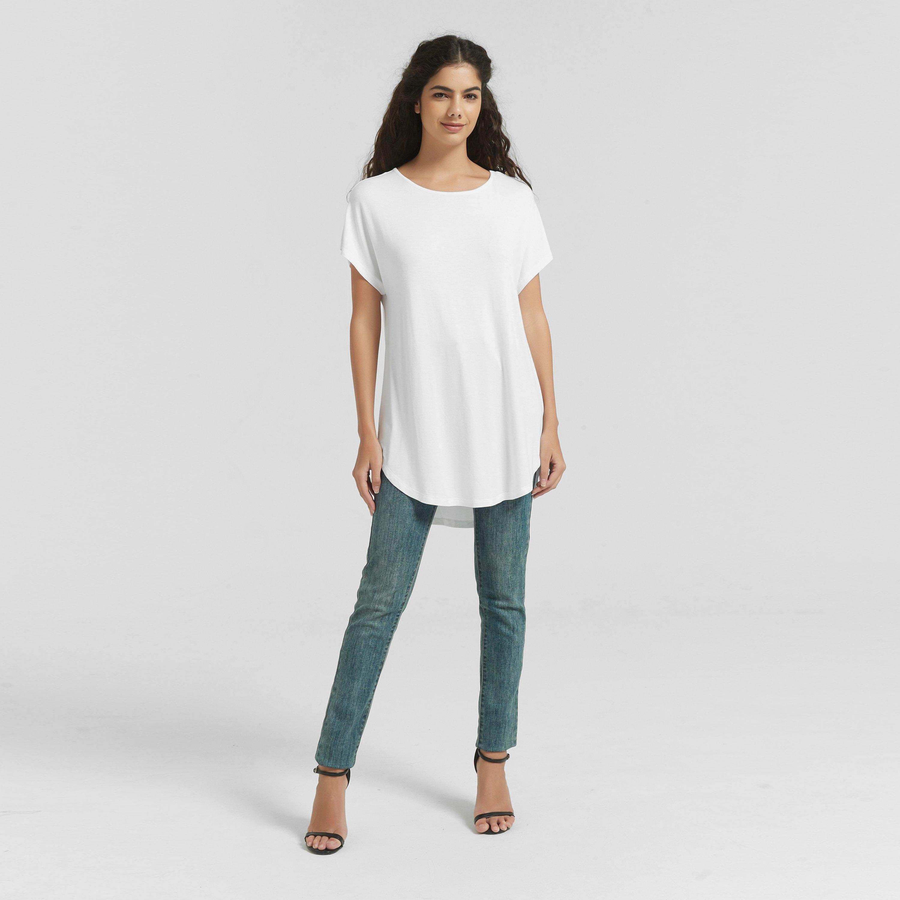 Bijela - Be You - You Longline Viscose Tee - 4