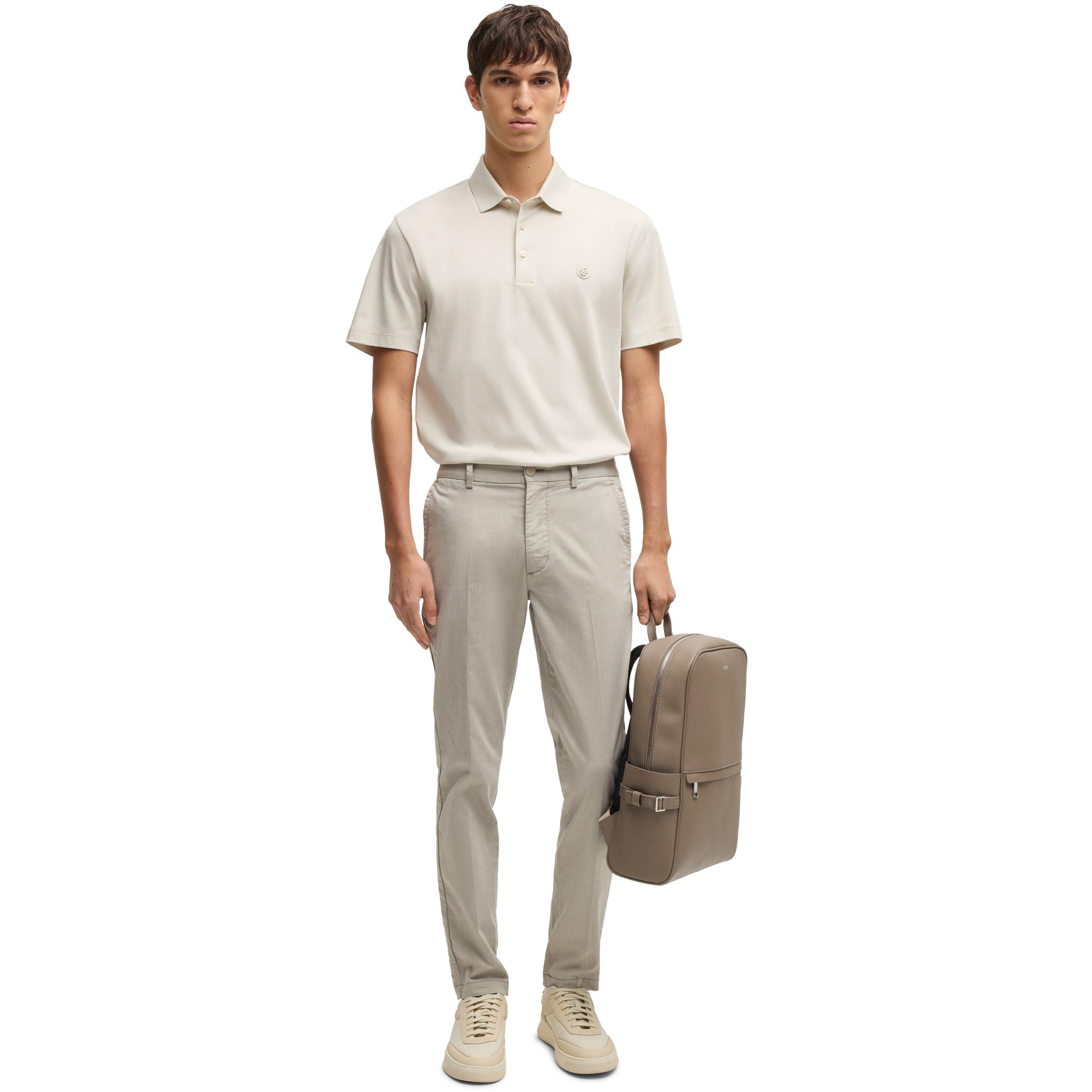 Open White 131 - Boss - Mens BOSS BLACK Parris Polo Signature Monogram Shirt - 5