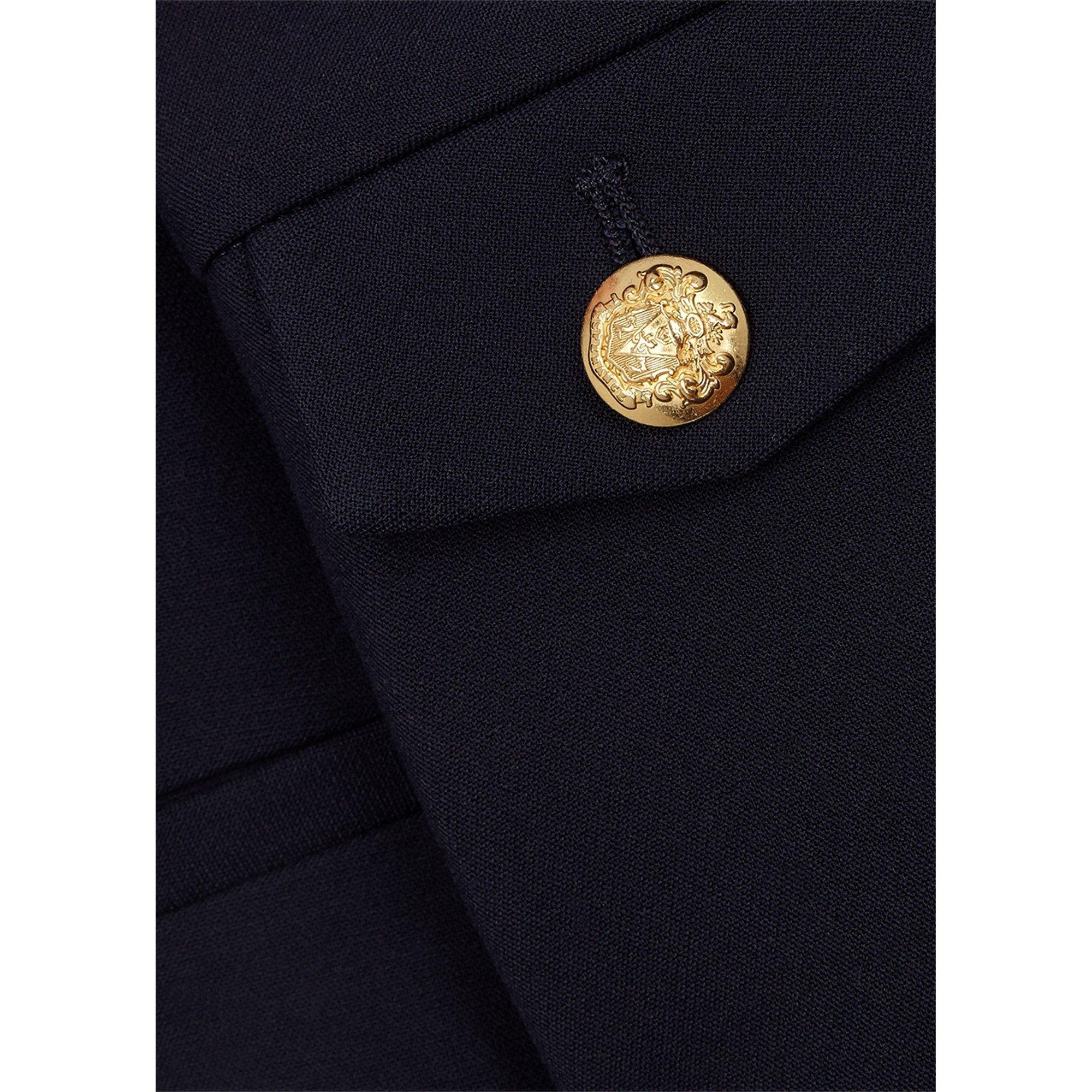 NAVY - Veronica Beard - TR RENZO BUTTON STRAIGH PANT - 4