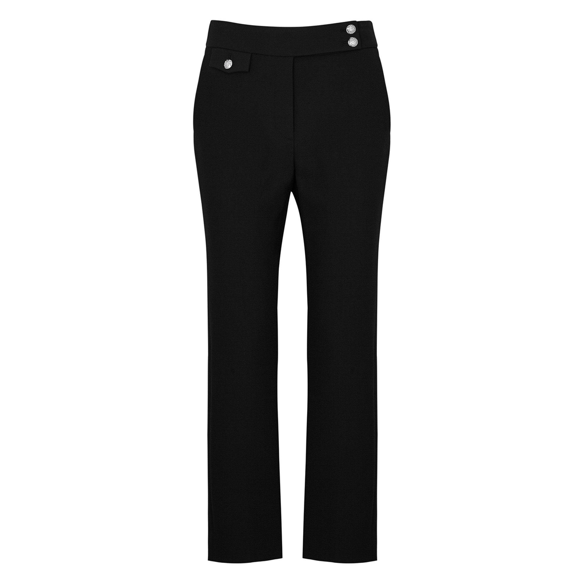 BLACK - Veronica Beard - TR RENZO BUTTON STRAIGH P