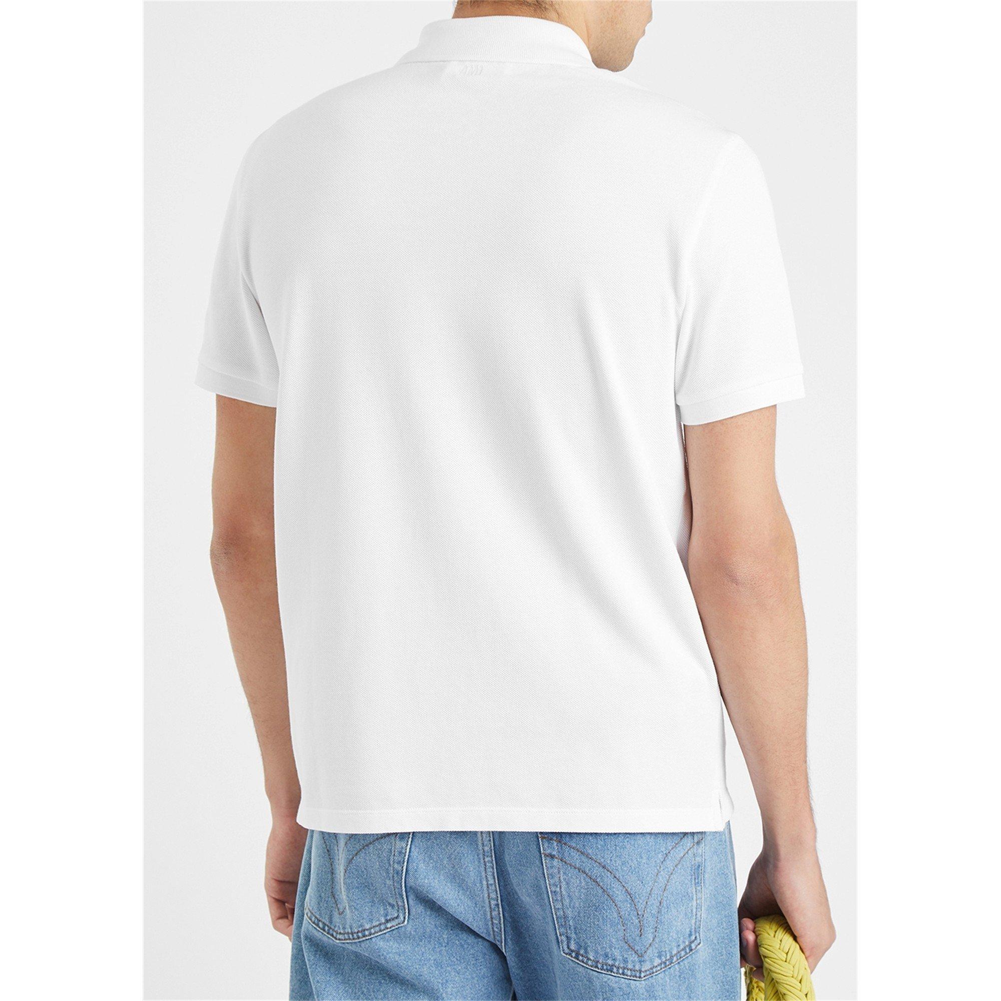 WHITE - AMI Paris - AMI SMALL ADC POLO SHIRT - 3
