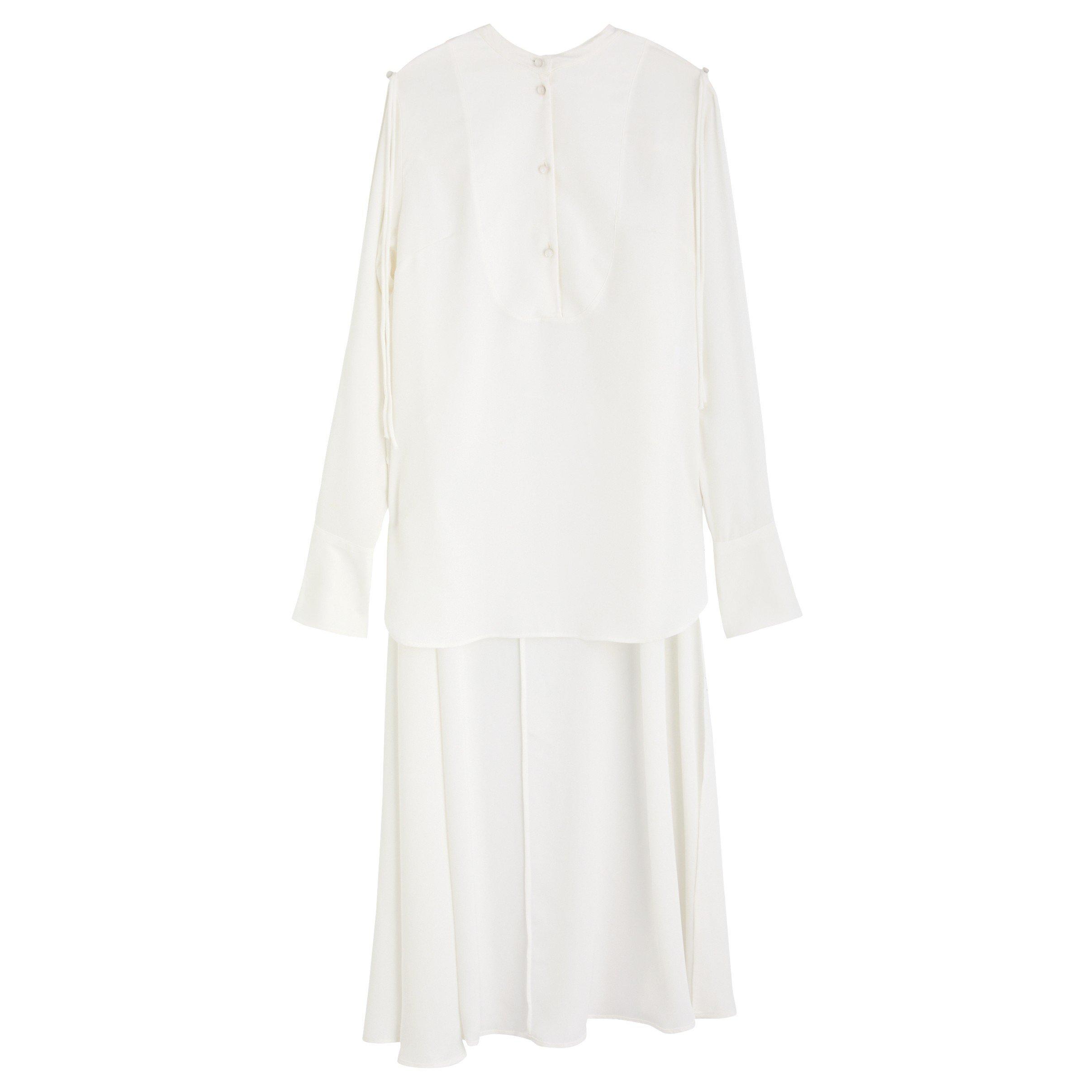 IVORY - Palmer Harding - S UNCOVER LONG BACK LS SHIRT