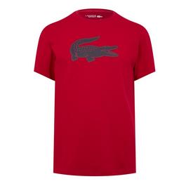 Lacoste Lacoste Sport 3d Print Crocodile Jersey T-Shirt Mens