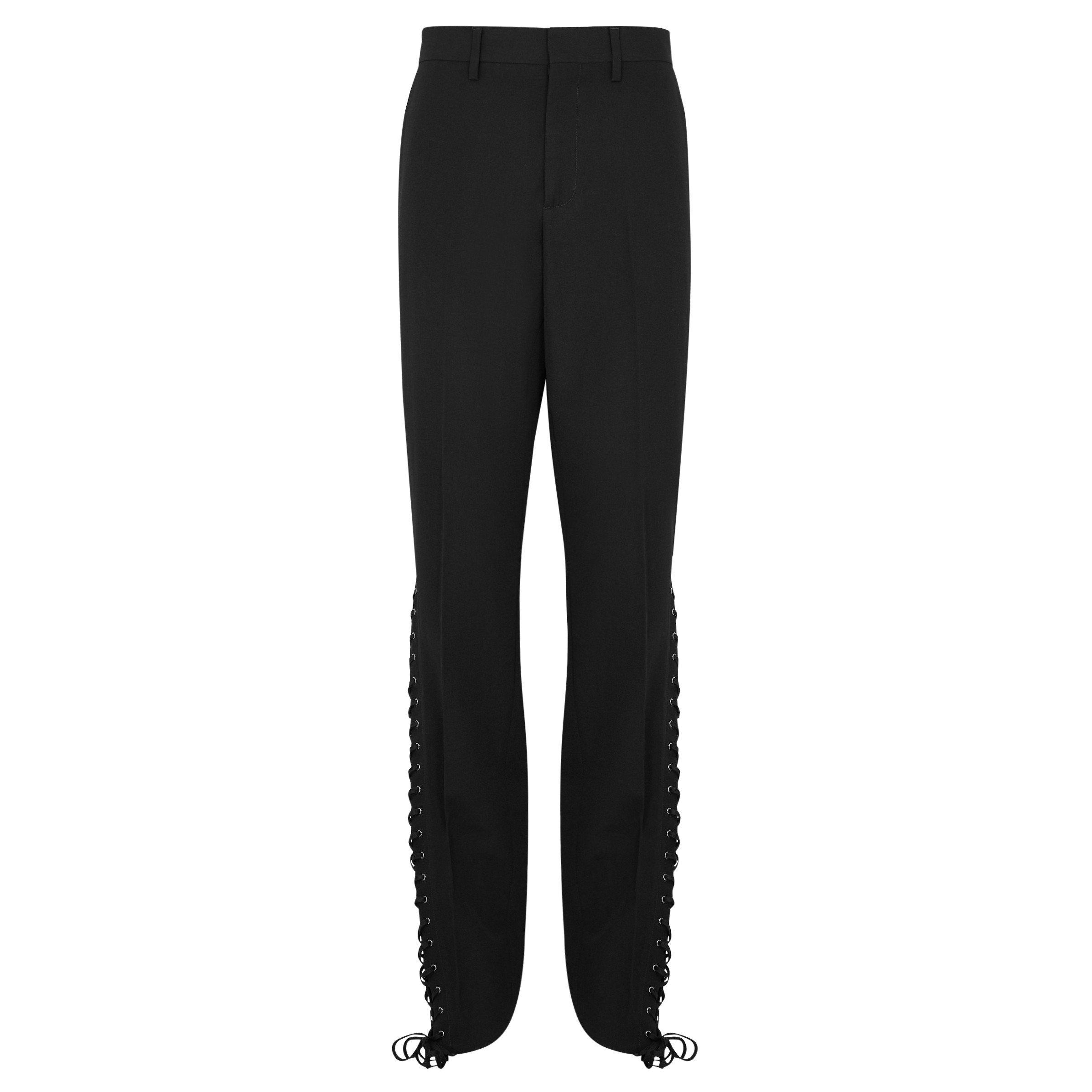 BLACK - Jean Paul Gaultier - PANT WITH CORSET INSPIRED LACI