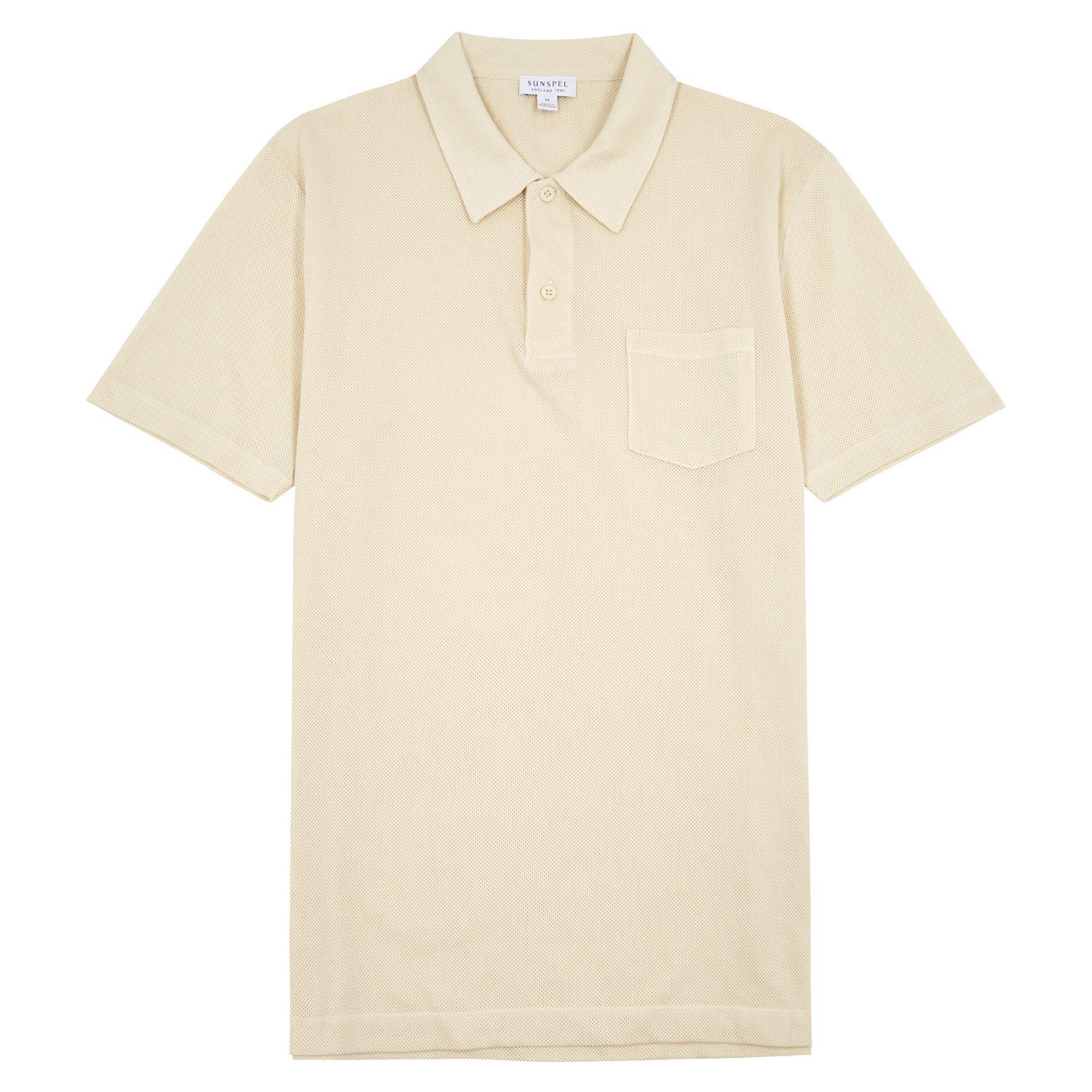 CREAM - Sunspel - SUN POLO SS RIVIERA - 1