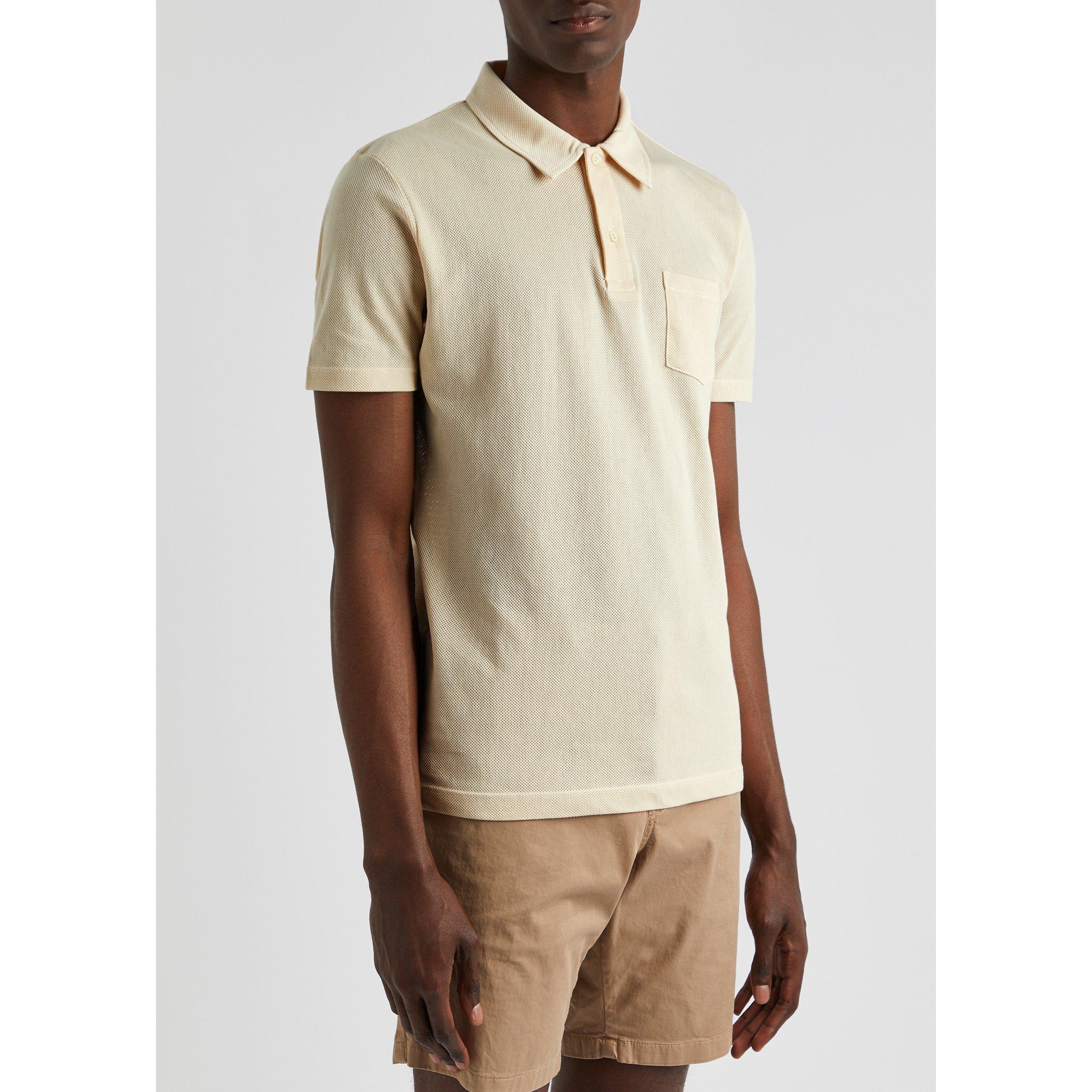 CREAM - Sunspel - SUN POLO SS RIVIERA - 2