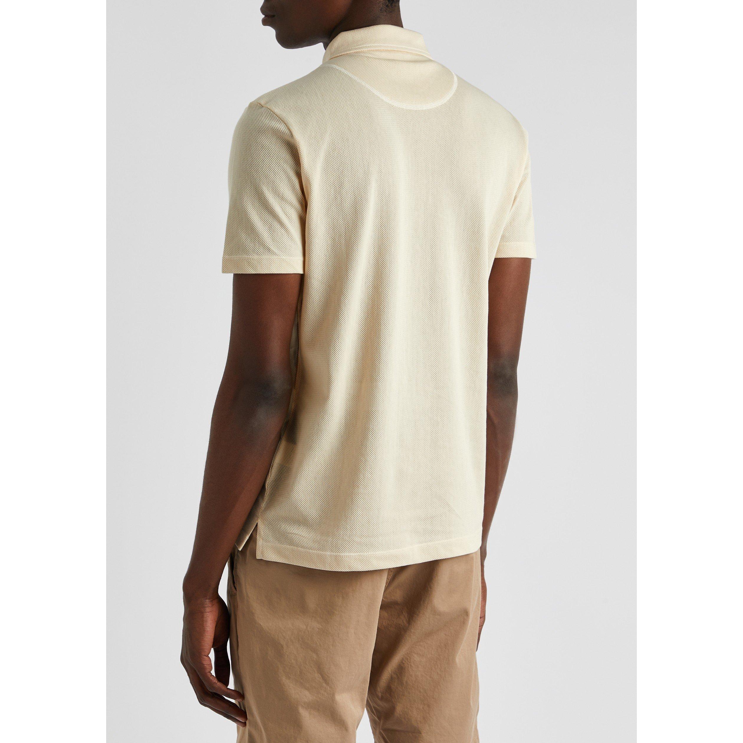 CREAM - Sunspel - SUN POLO SS RIVIERA - 3