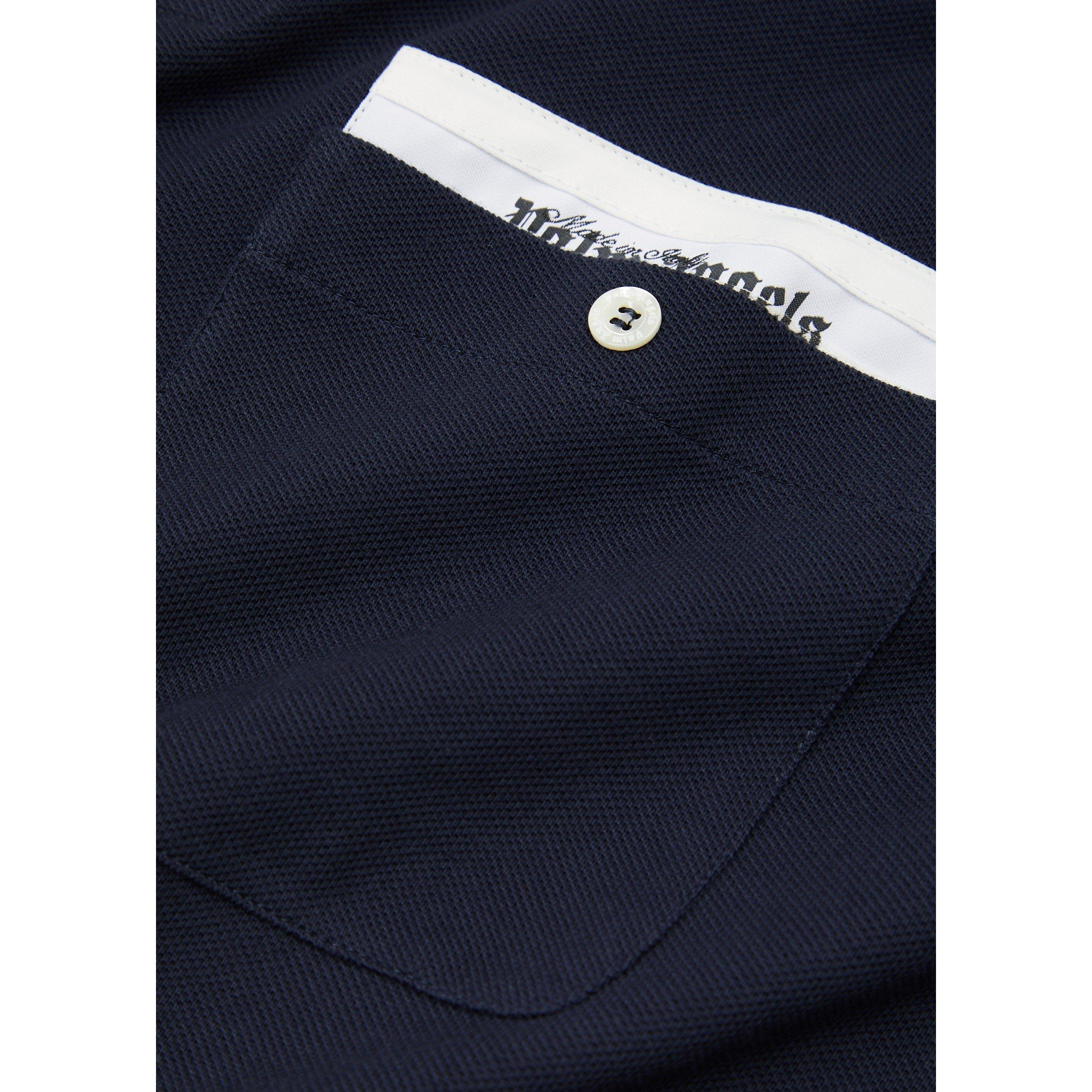 NAVY - Palm Angels - PA SARTORIAL TAPE BUTTON POLOL - 4