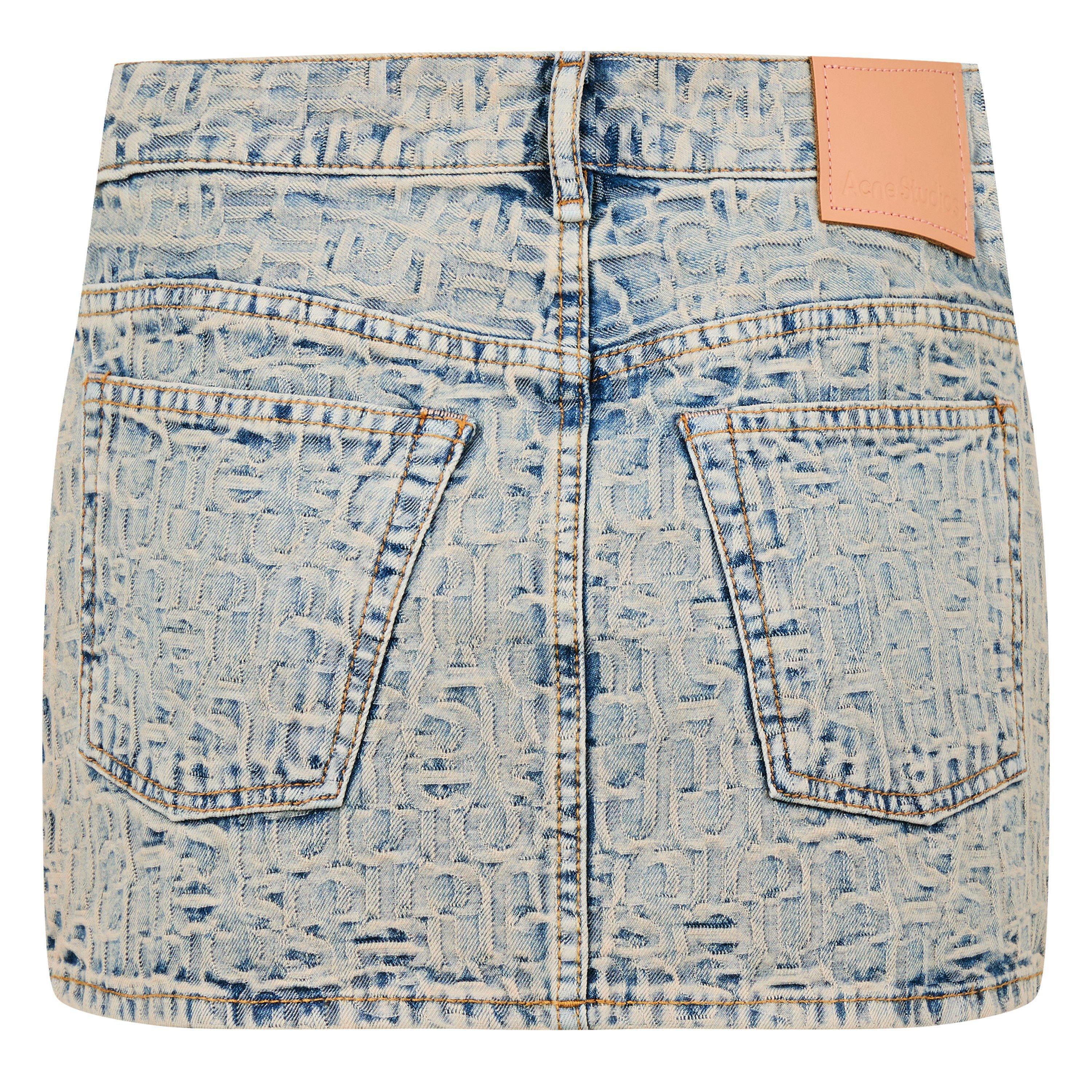 Blue Beige - Acne Studios - Monogram Denim Mini Skirt - 6