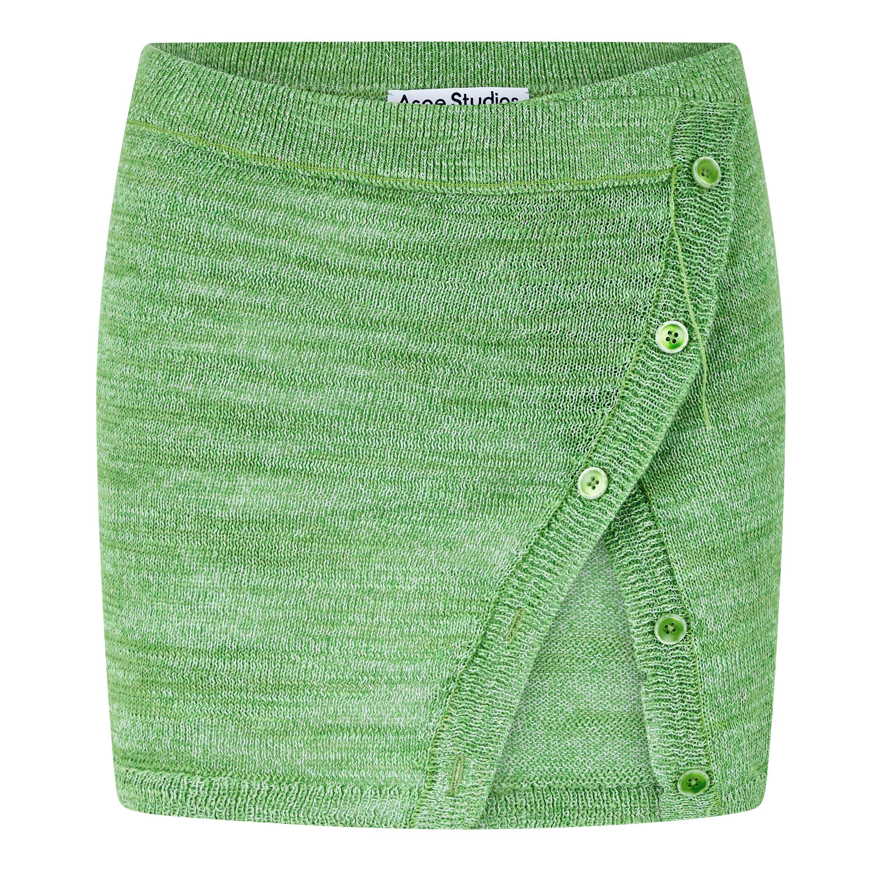 Bright Green - Acne Studios - Knit Mini Skirt - 5