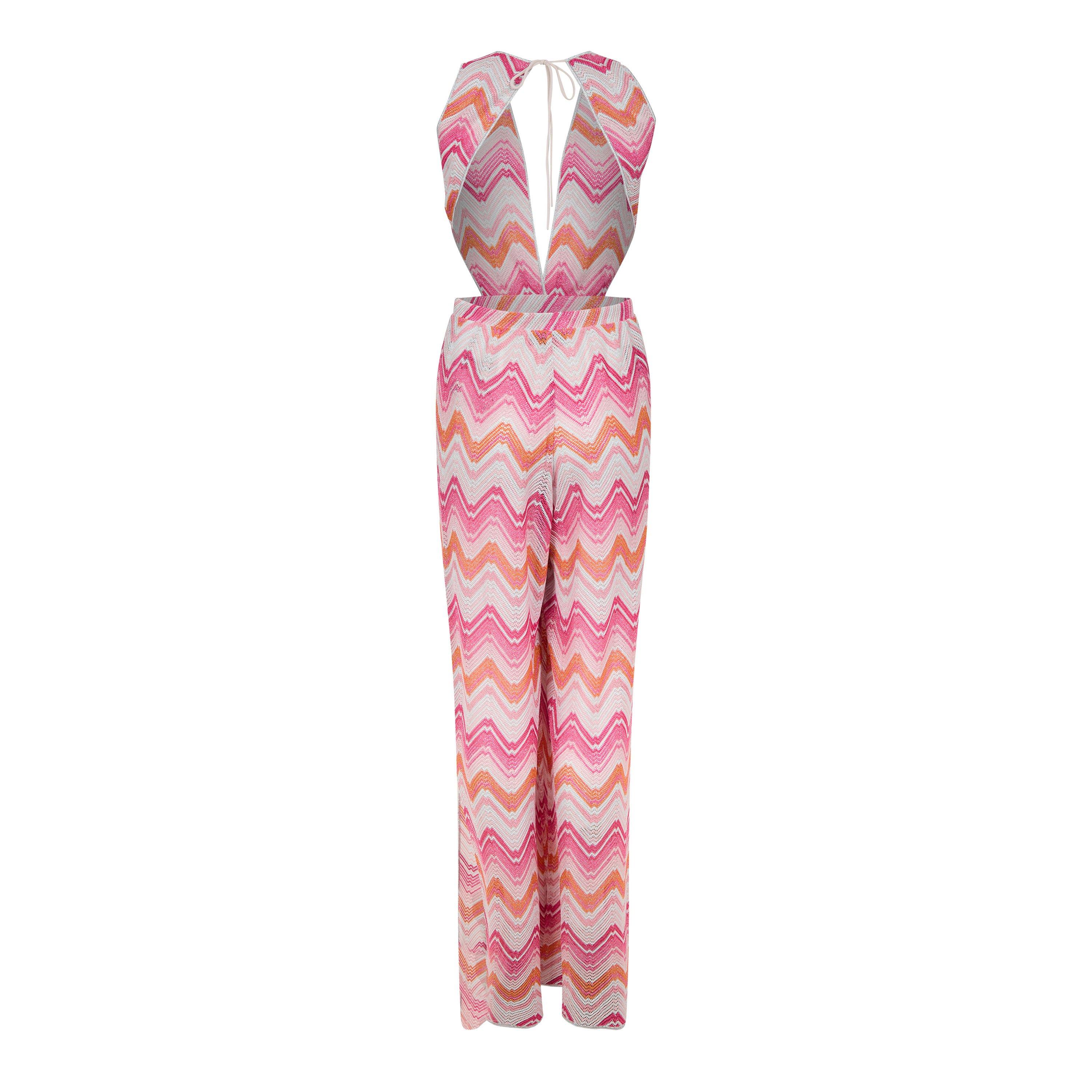 Microshade Pink - Missoni - Zigzag Woven Jumpsuit - 6