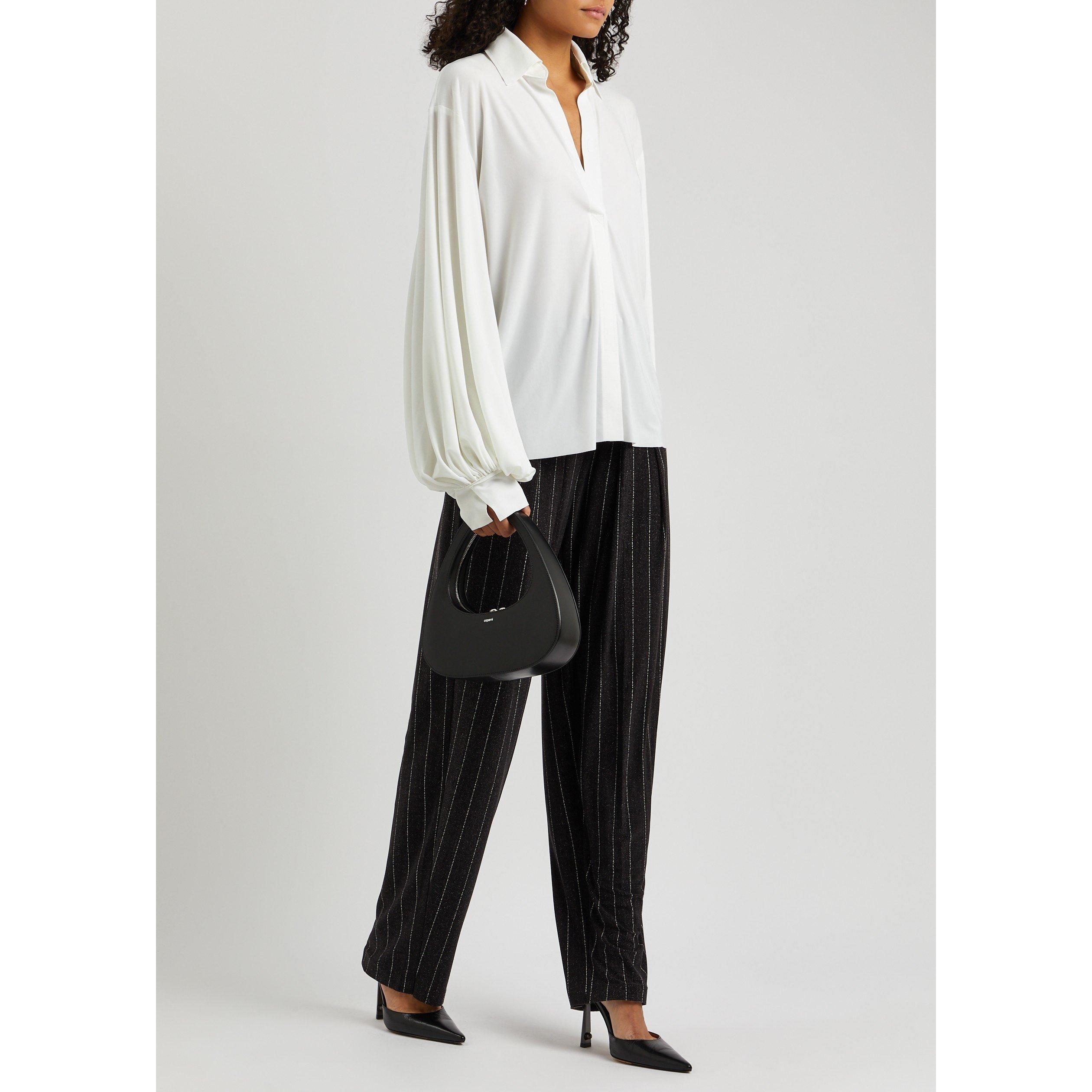 WHITE - Norma Kamali - S FULL SLV NK COLLARED SHIRT - 5