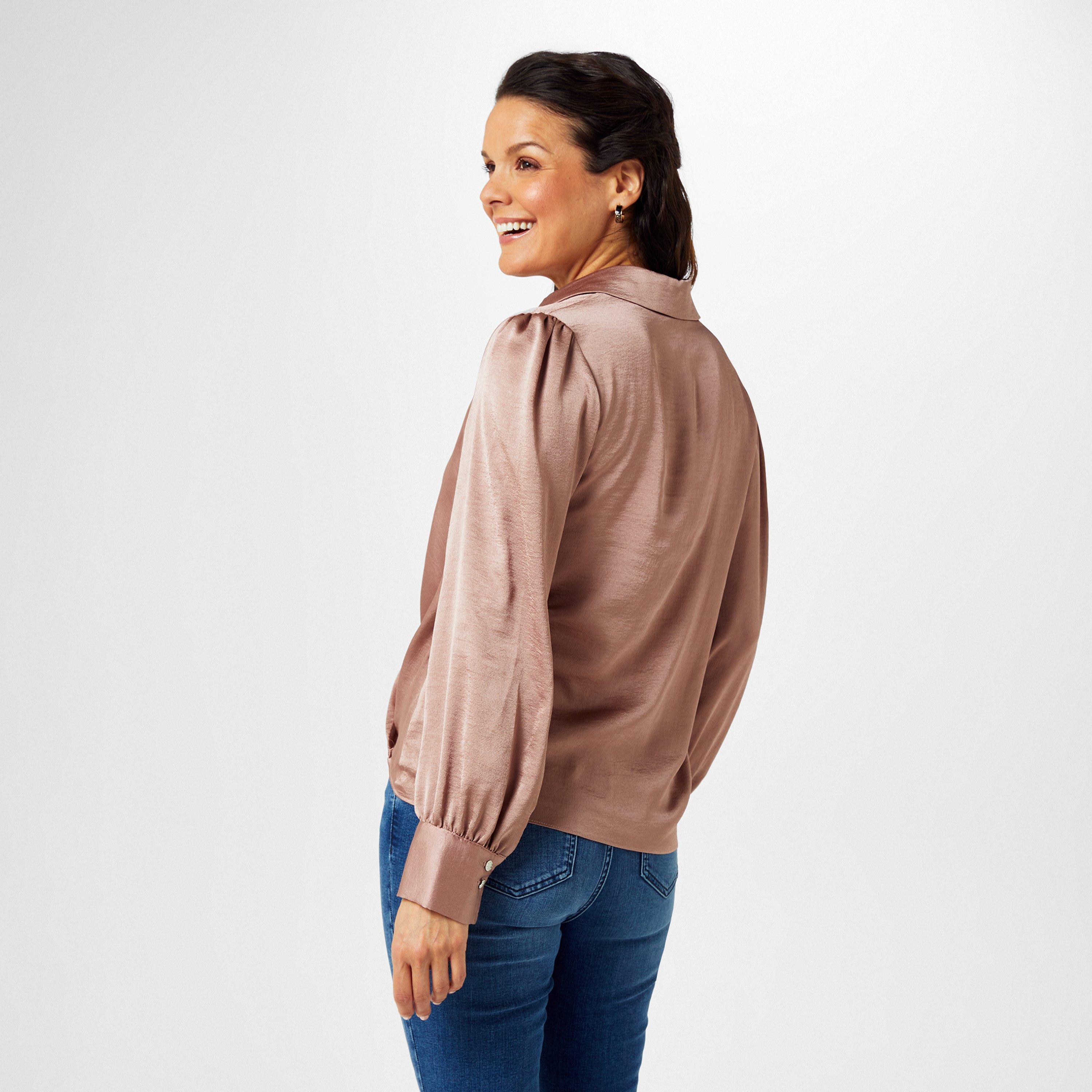 Taupe - Biba - Wrap Front Shirt - 2