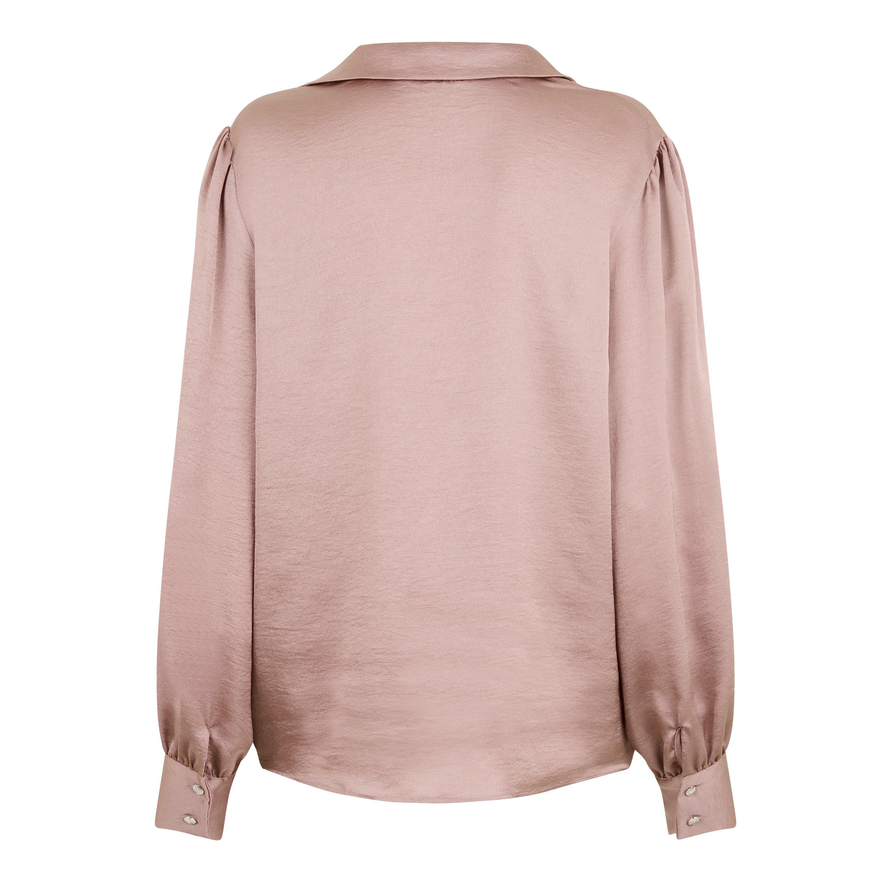 Taupe - Biba - Wrap Front Shirt - 6