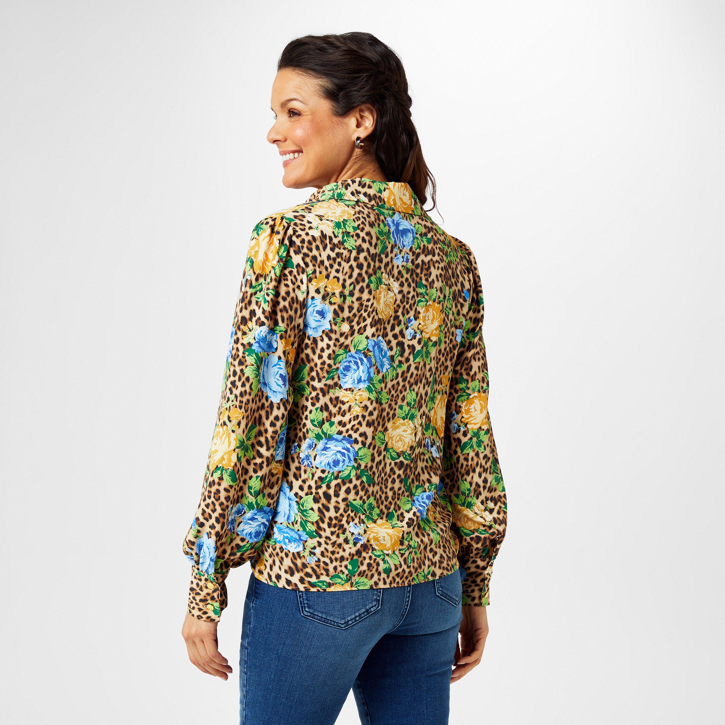 Leopard Floral - Biba - Biba Wrap Front Shirt - 2