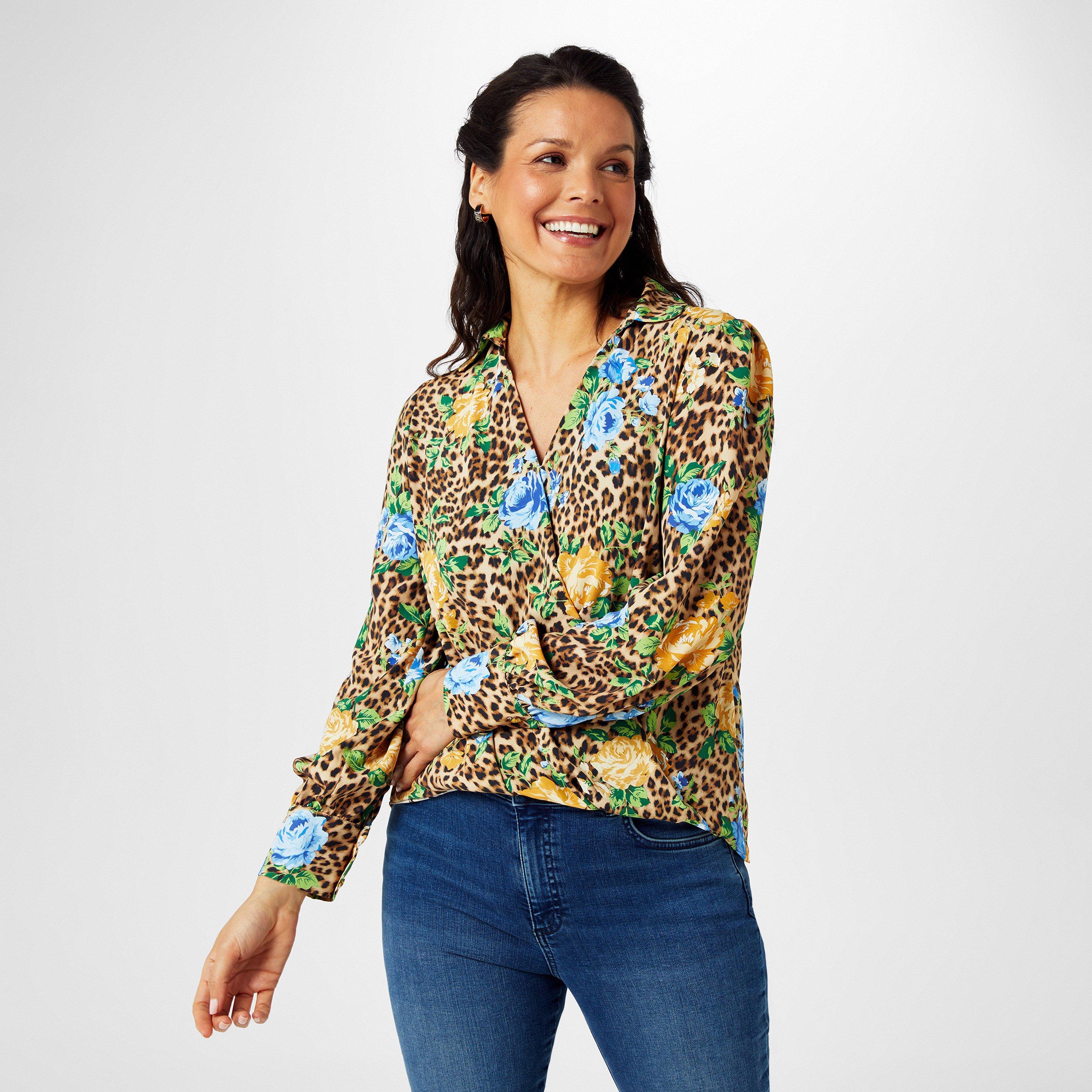 Leopard Floral - Biba - Biba Wrap Front Shirt - 3