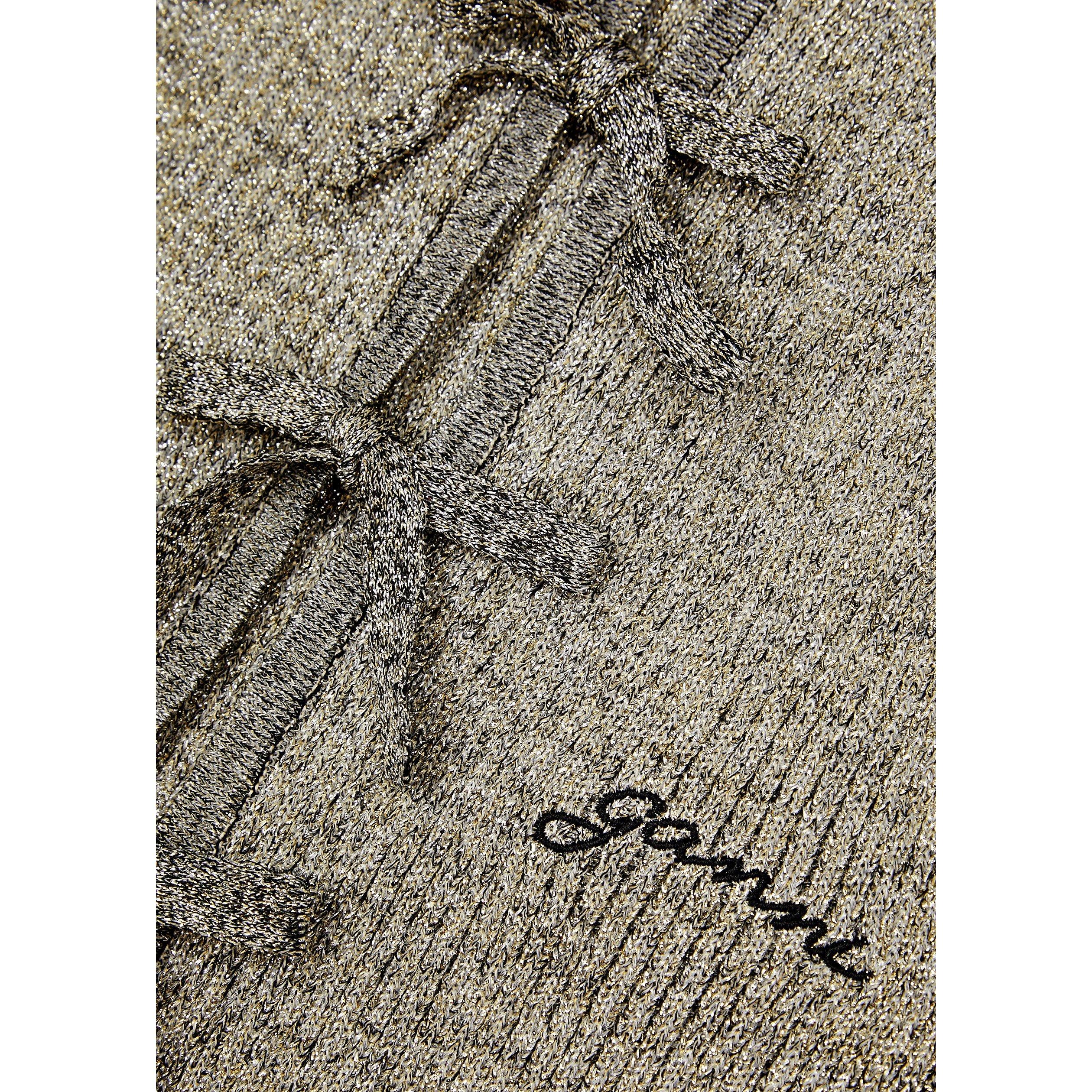 SILVER - Ganni - SH Sparkle Rib Blouse - 4