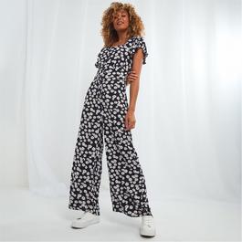 Joe Browns Studio Joe Brown Black and White Floral Jumpsuit